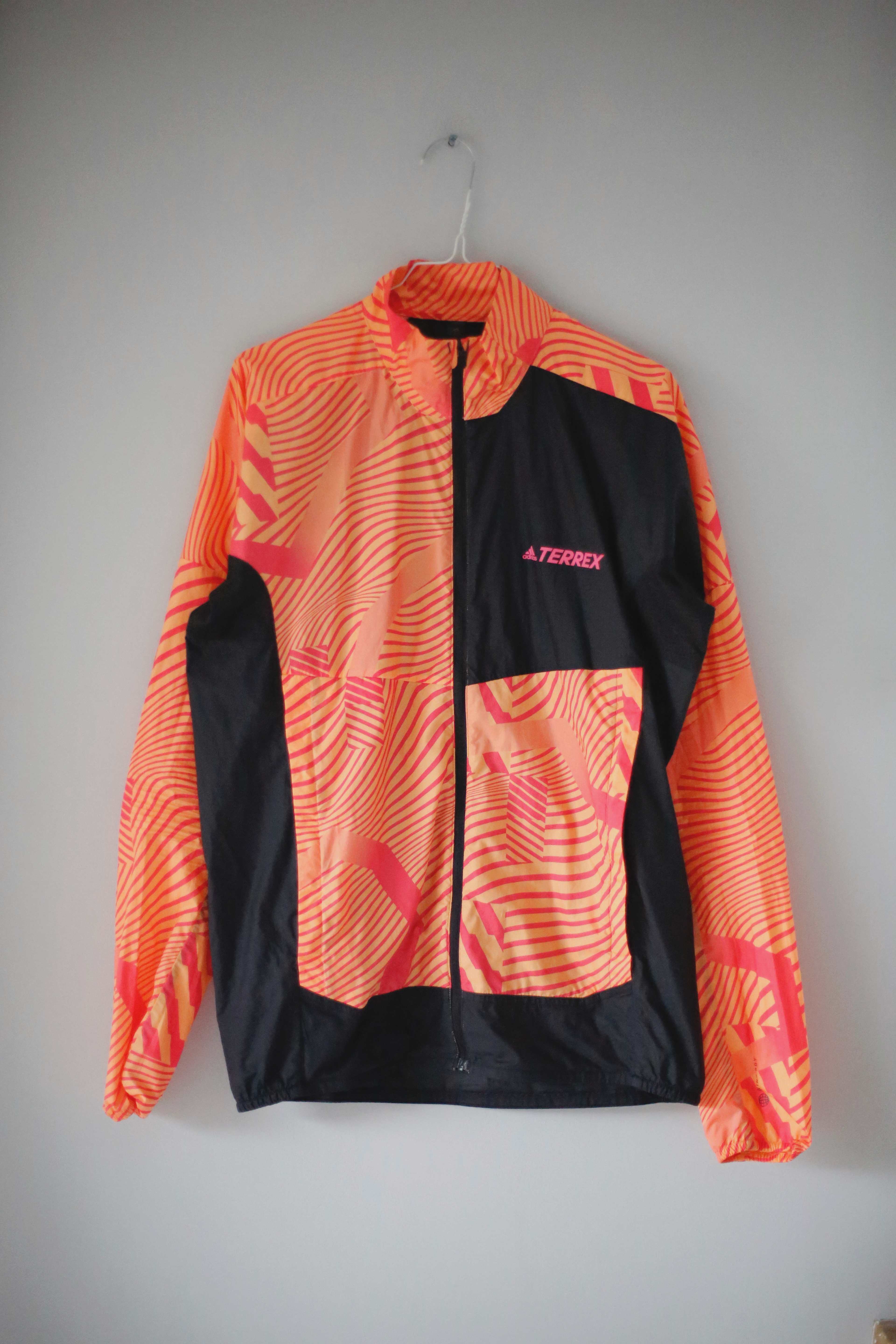 Adidas Trainingsjacke Orange schwarz S Terrex Trail Running Windjacke Sportjacke