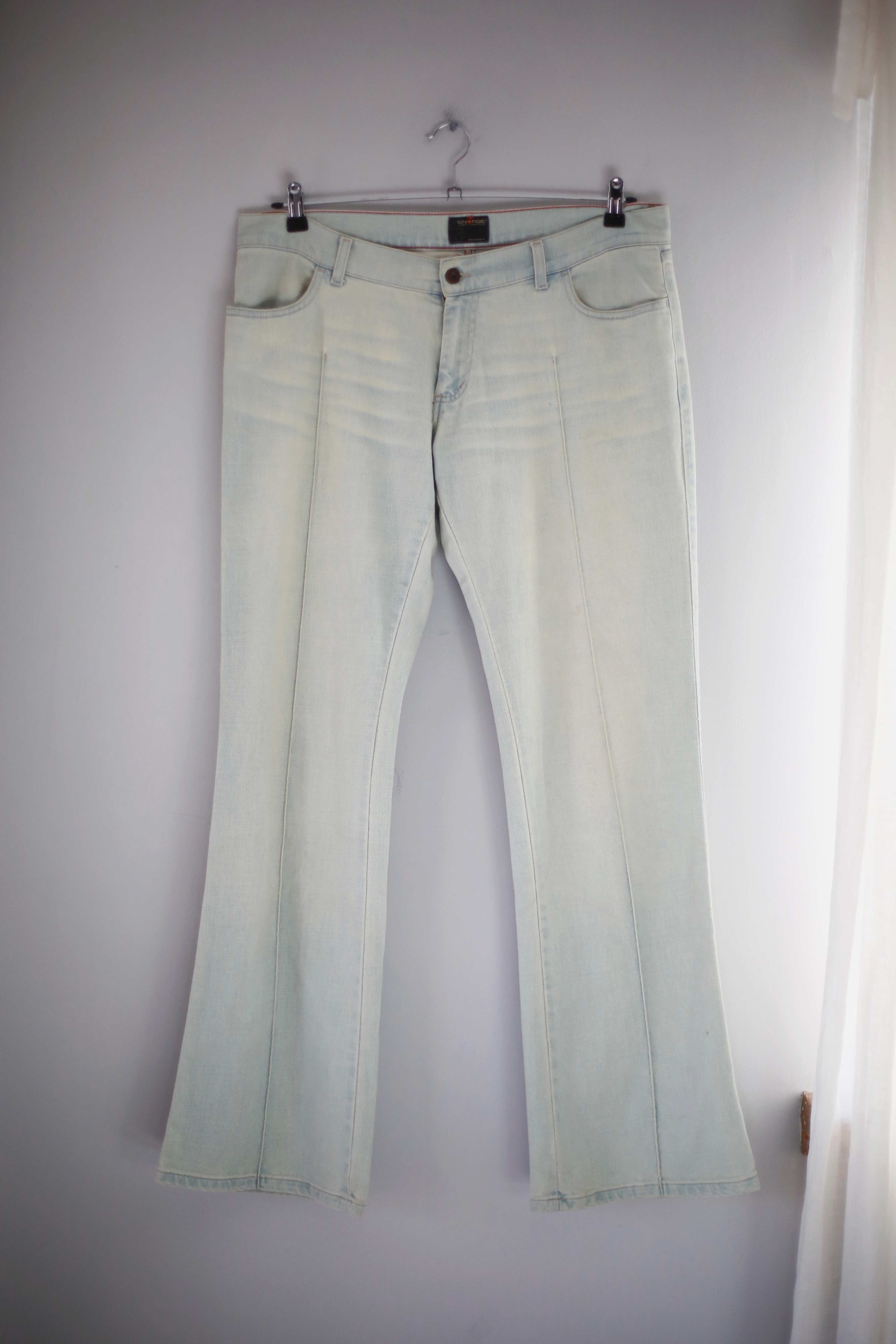 True Vintage Hose Jeans washed Energie Jeans hellblau L XL 90s