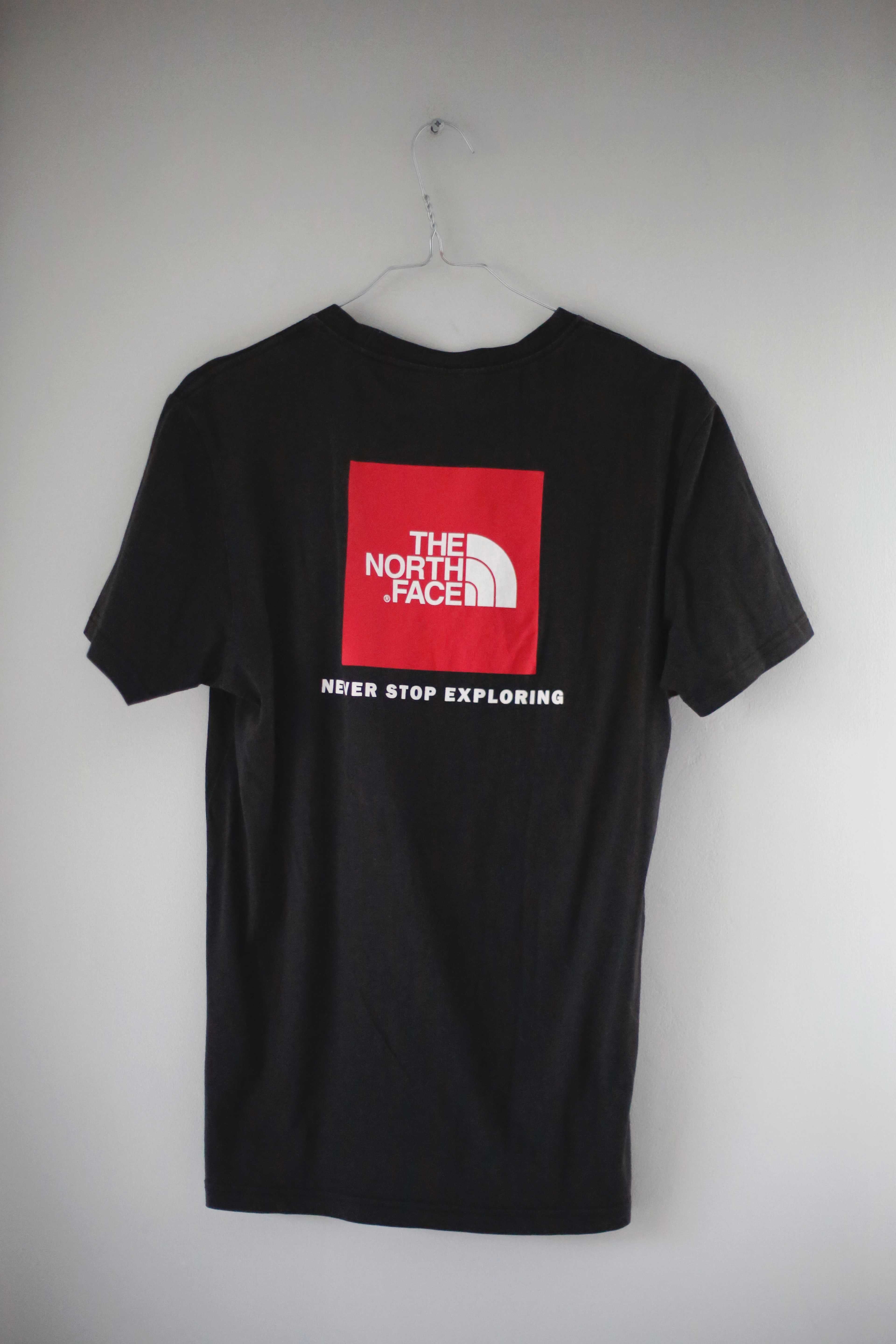 The North Face Shirt basic schwarz S T-Shirt Oberteil never stop exploring