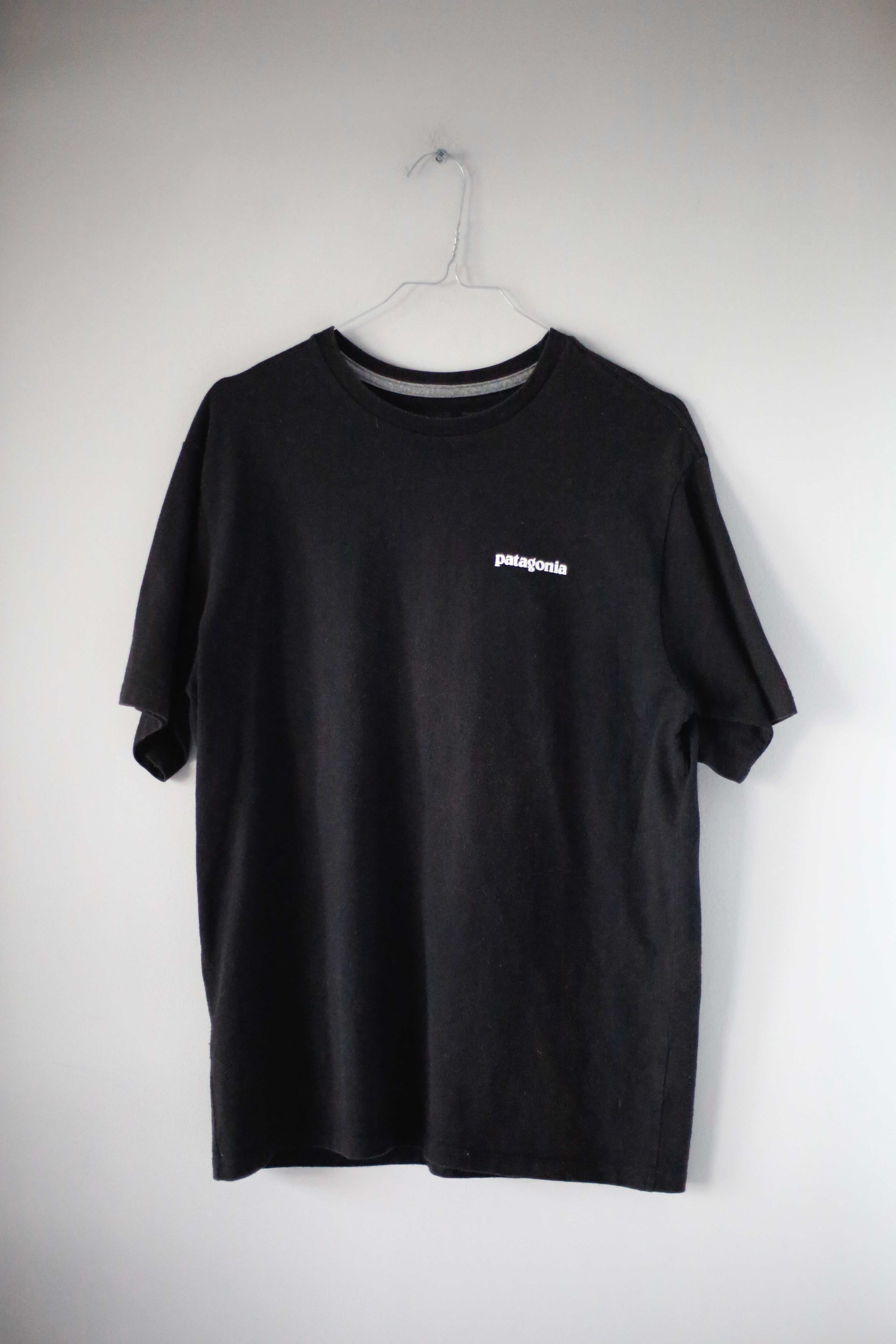 Patagonia Shirt schwarz S regular fit T-Shirt Oberteil basic Backprint