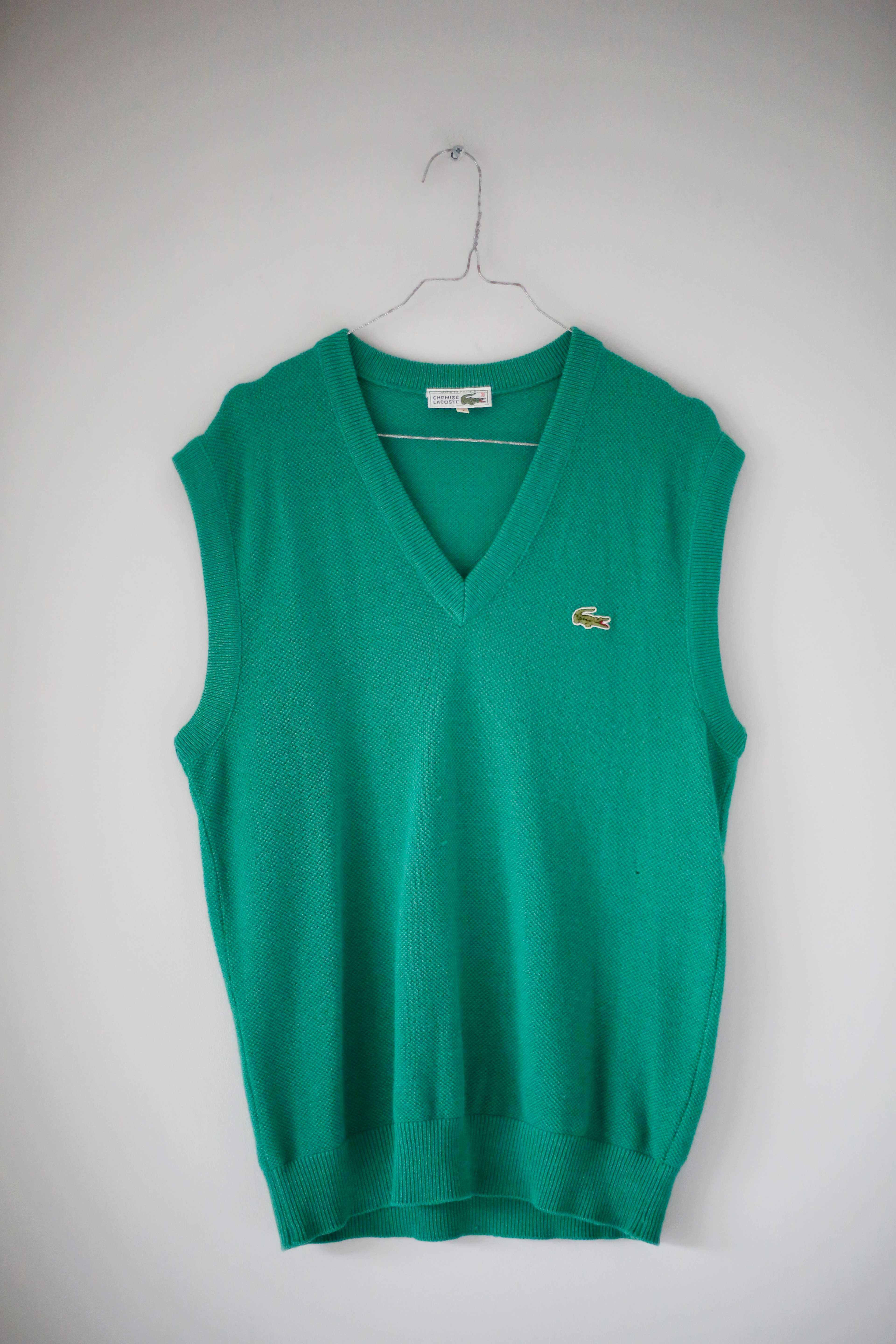 Lacoste Weste true Vintage Wolle Strickweste Pullunder 38 M