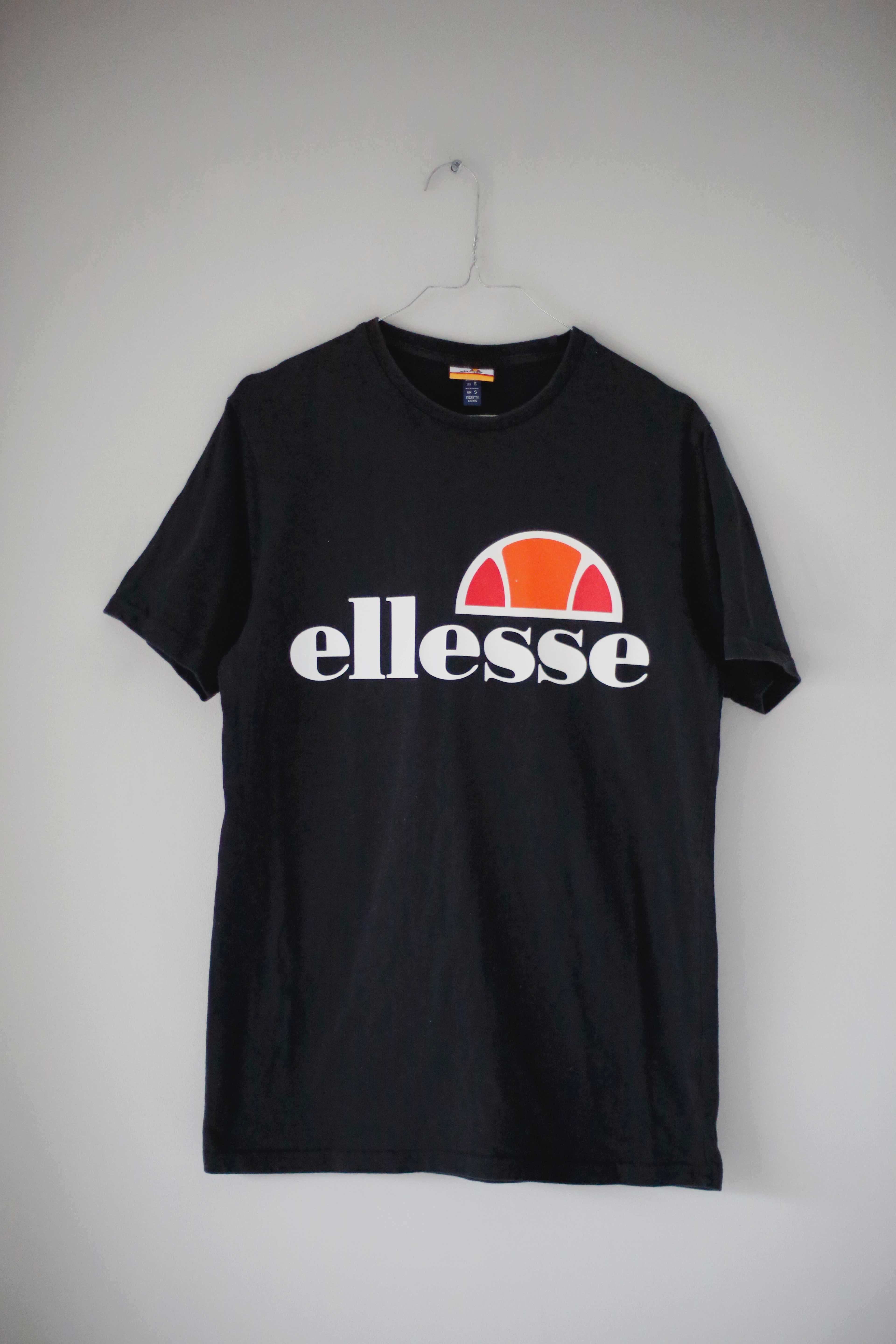 Ellesse Shirt schwarz basic einfarbig S T-Shirt Oberteil