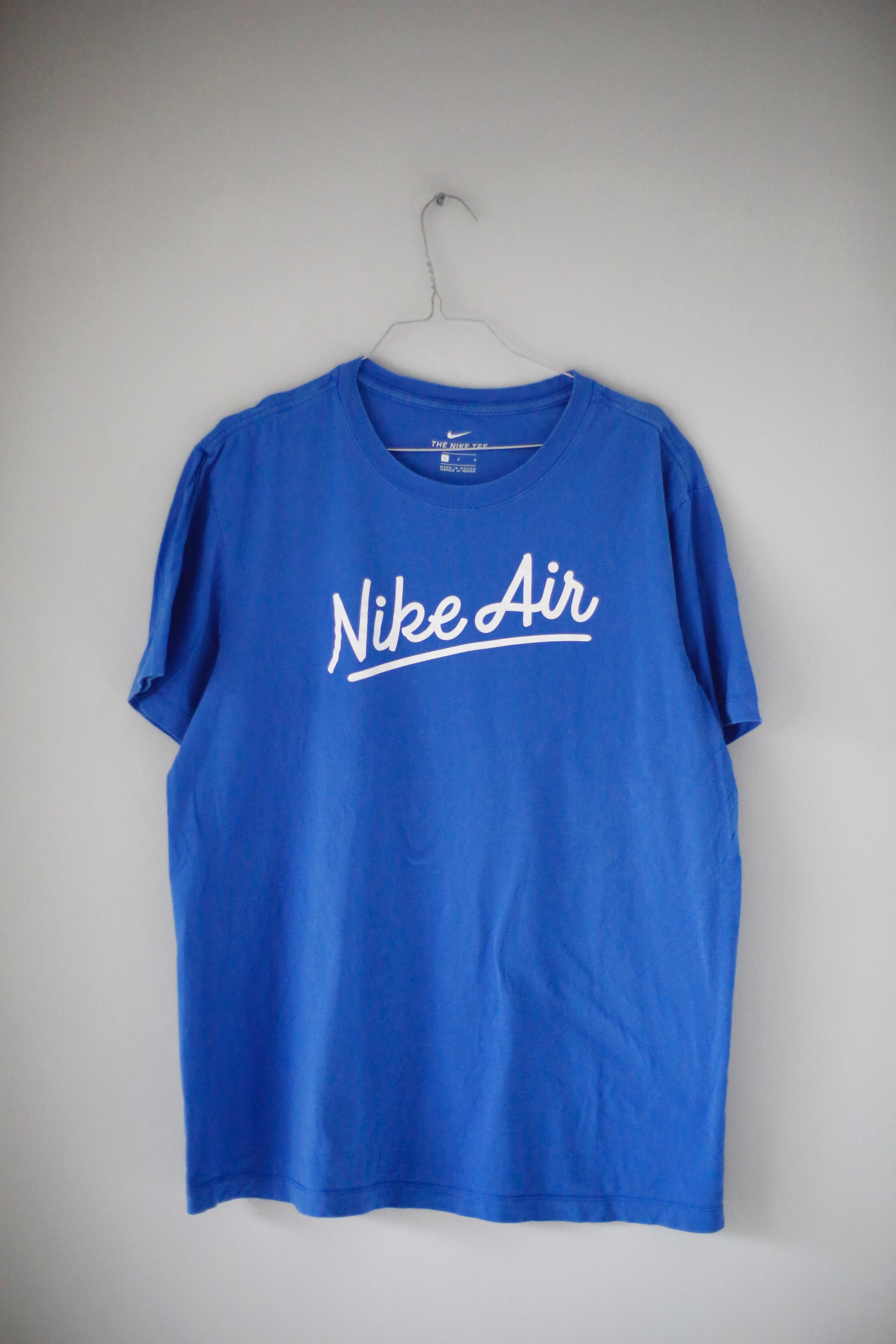 Nike Air Shirt basic blau einfarbig T-Shirt L Nike Tee hellblau