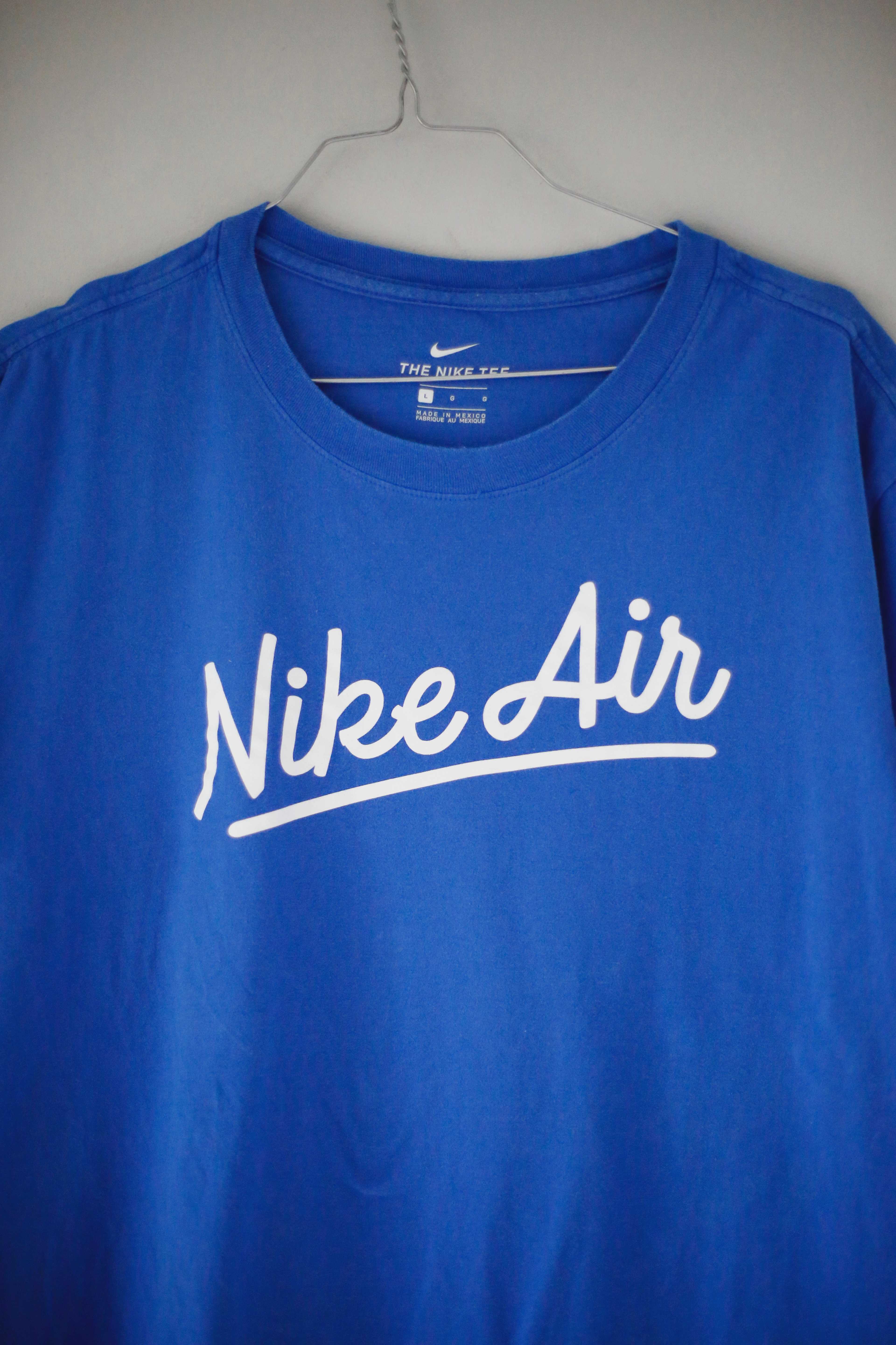 Nike Air Shirt basic blau einfarbig T-Shirt L Nike Tee hellblau