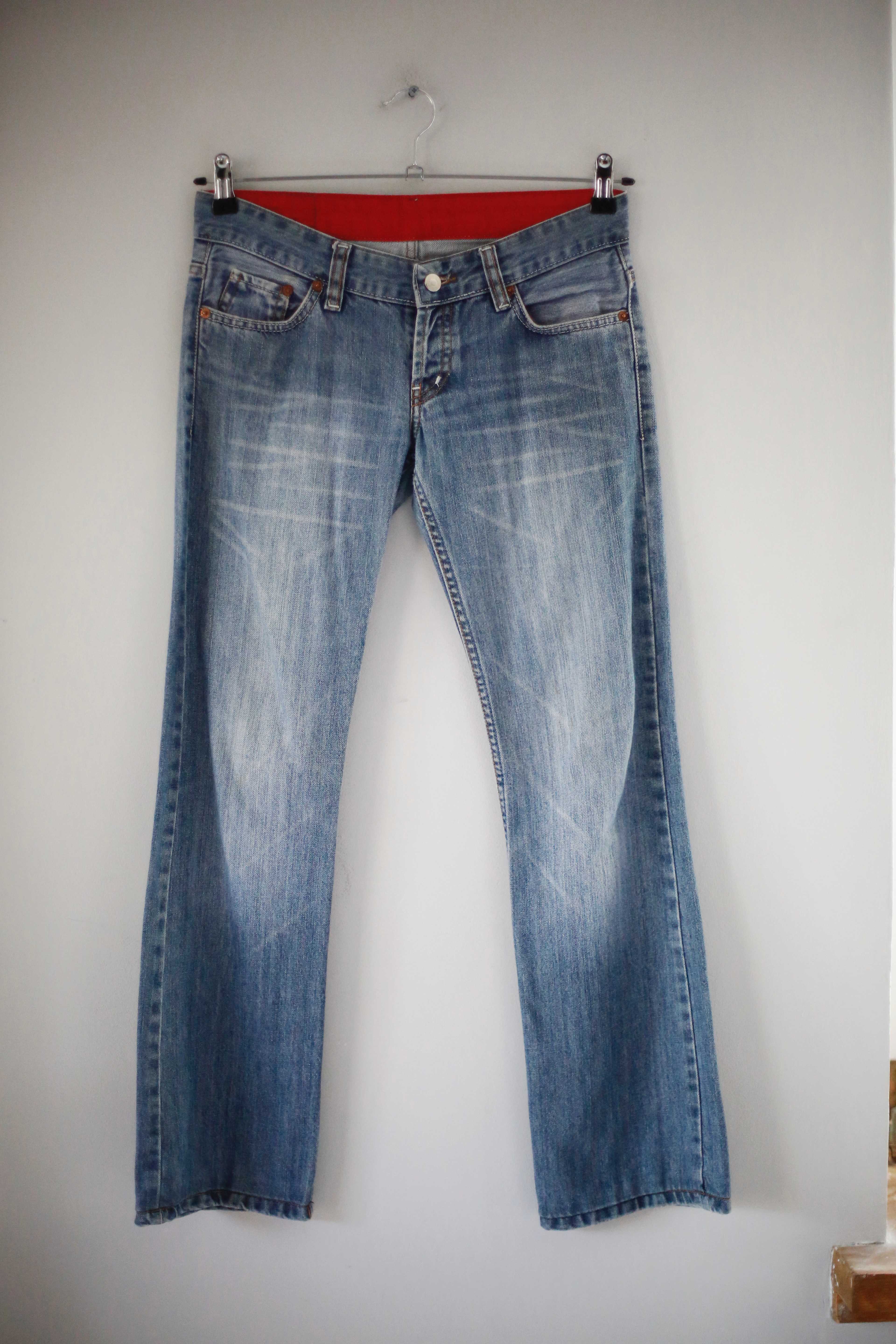 Levis 507 Jeans denim blau W28 L32 mid waist Vintage washed straight leg