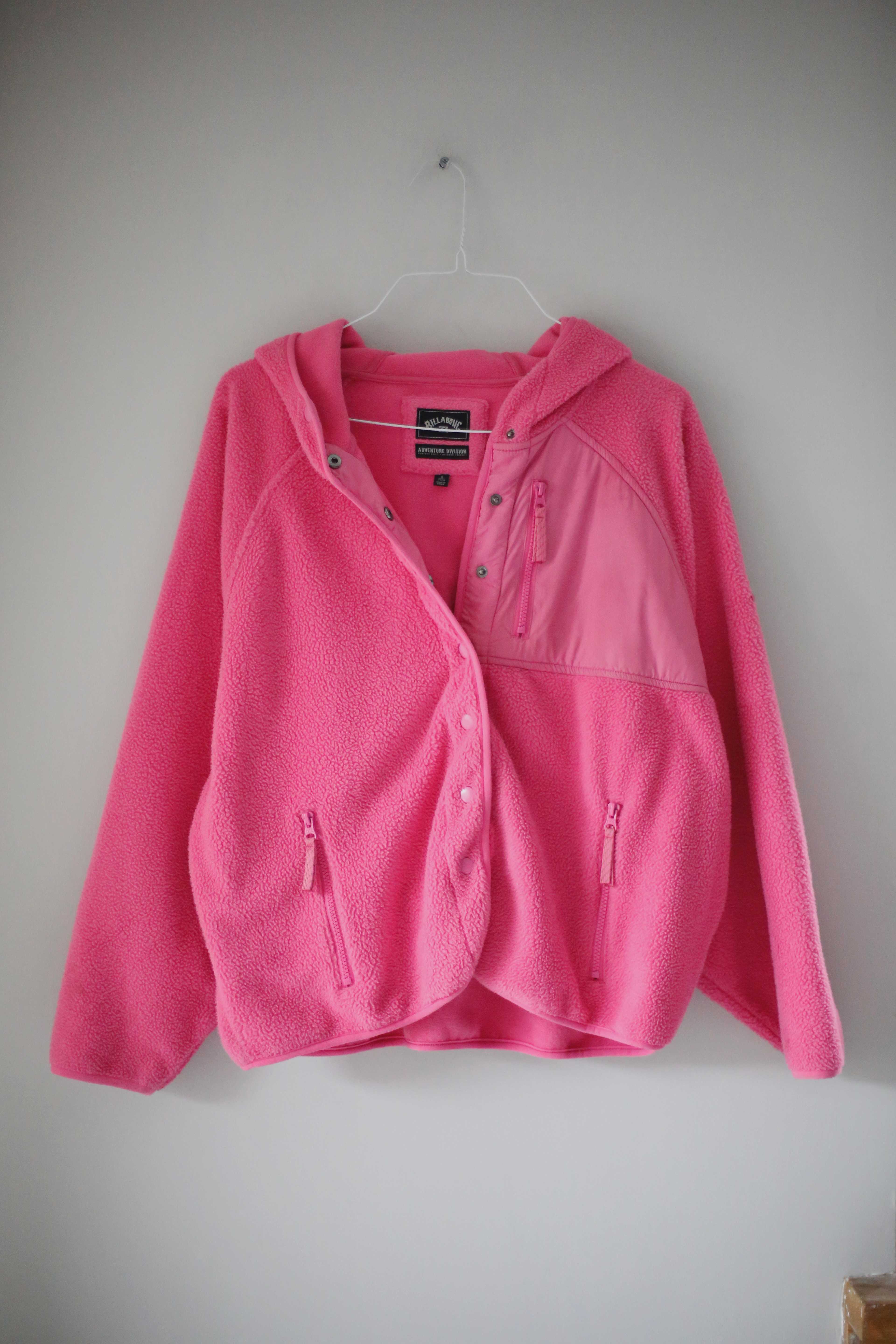 Billabong Fleecejacke Pink Rosa Jacke Hoodie Sweater 36 S Adventure Division