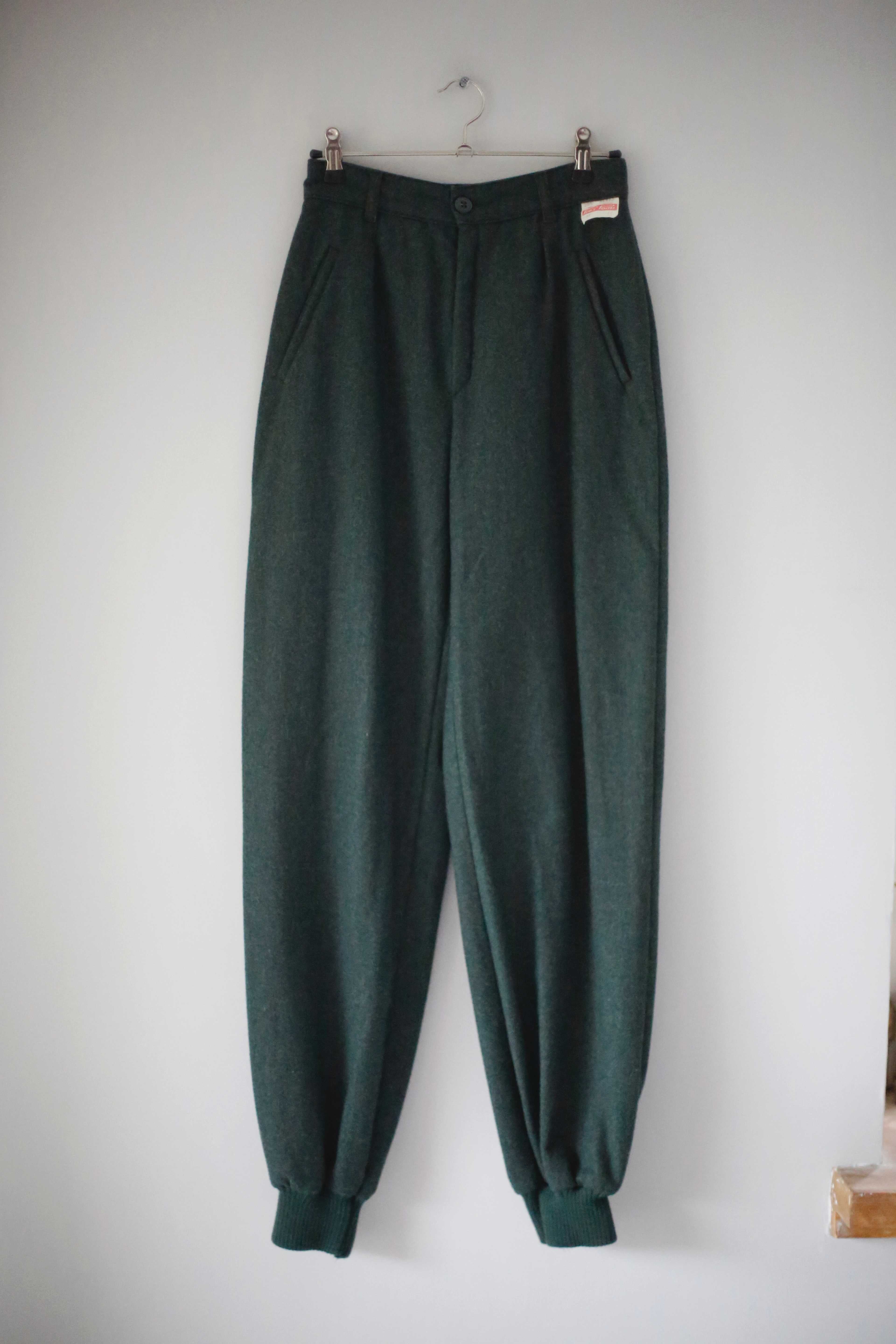 Wollhose grün dunkelgrün 36 S Pitt's Pants Wolle Winterhose