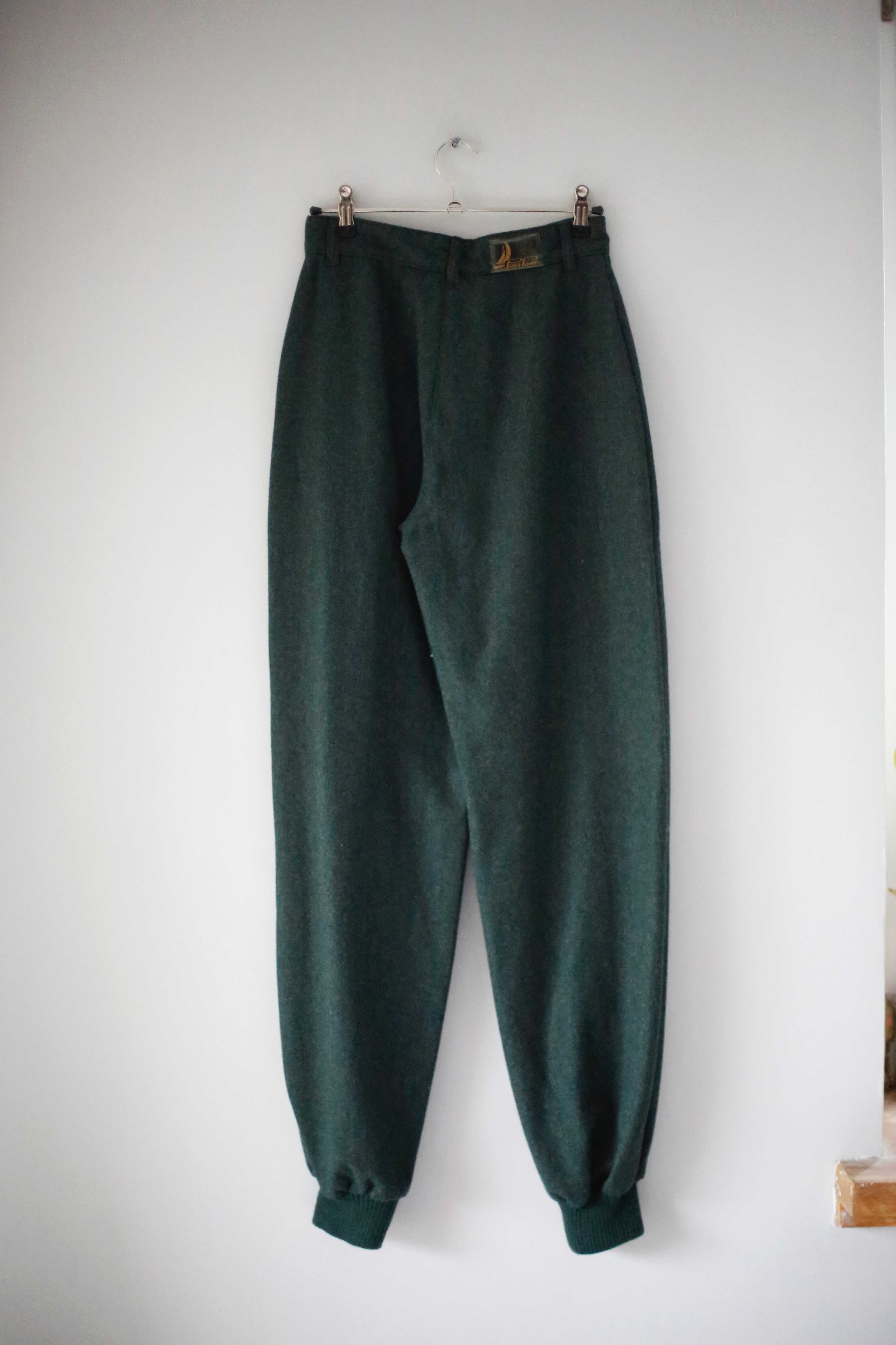 Wollhose grün dunkelgrün 36 S Pitt's Pants Wolle Winterhose