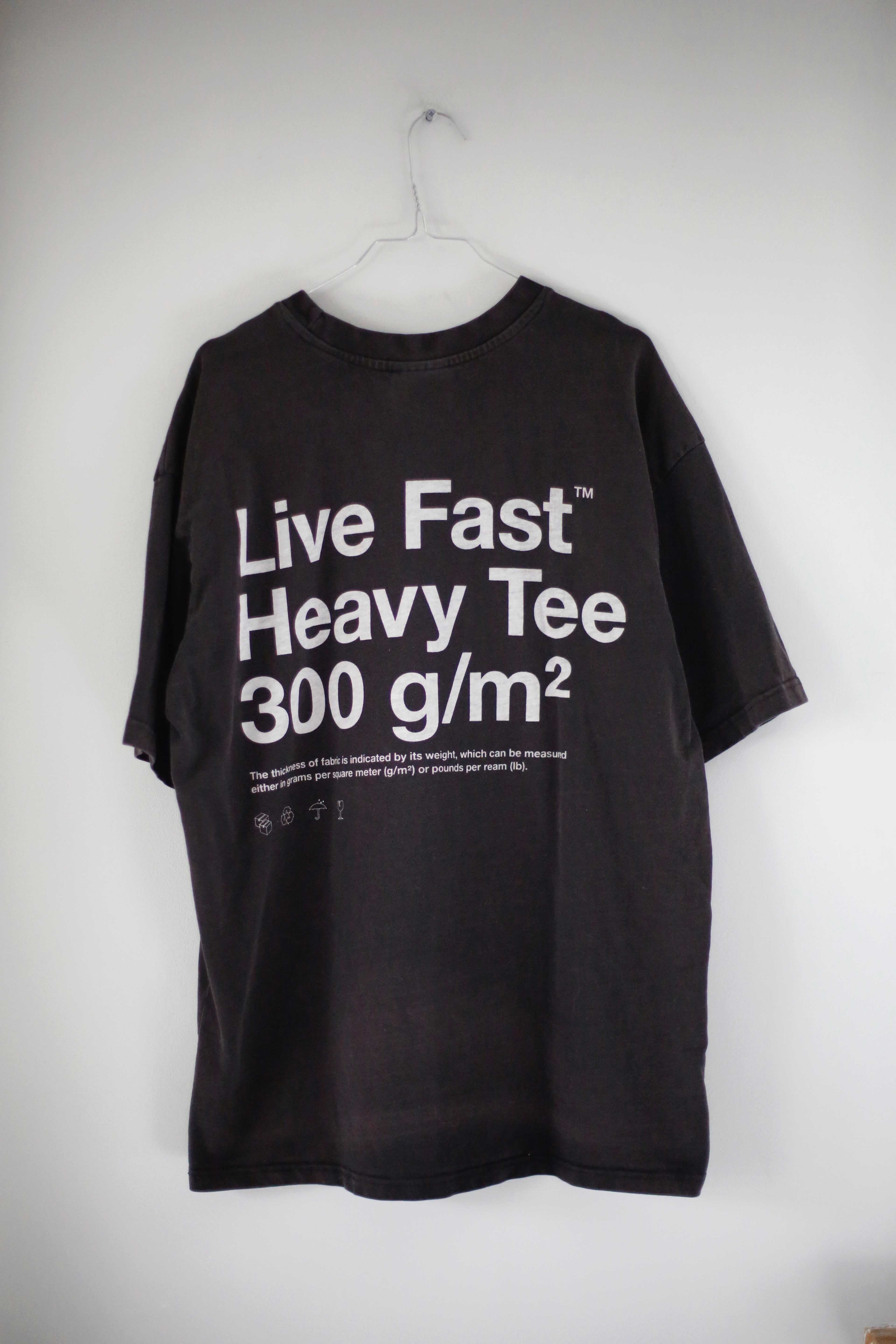 LFDY Live fast die young Shirt T-Shirt M basic einfarbig dunkelgrau