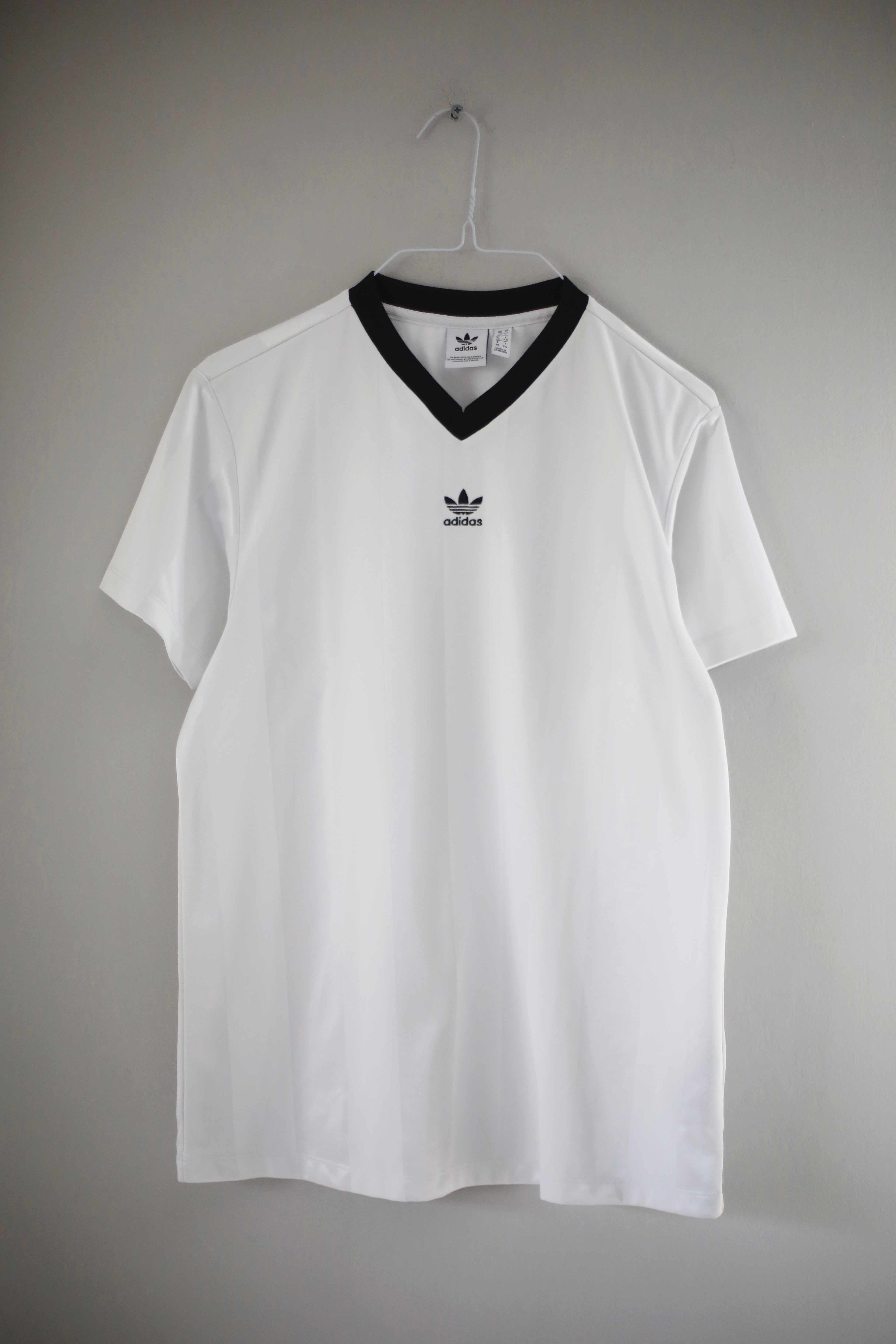 Adidas Trikot Shirt weiß 38 M gestreift Fußballshirt