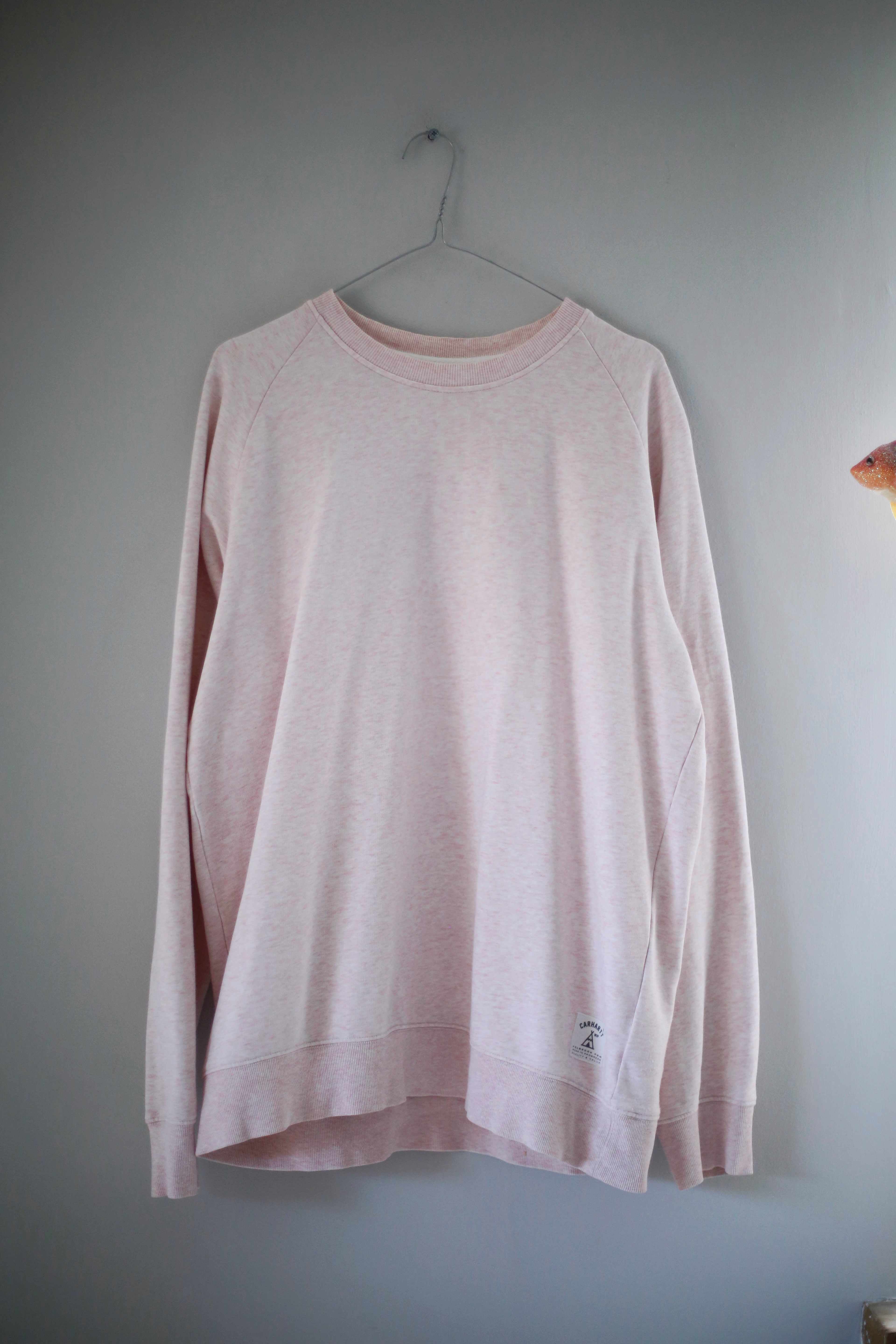 Carhartt Pullover Rosa Pastell Sweater Hoodie Oberteil Holbrook XL