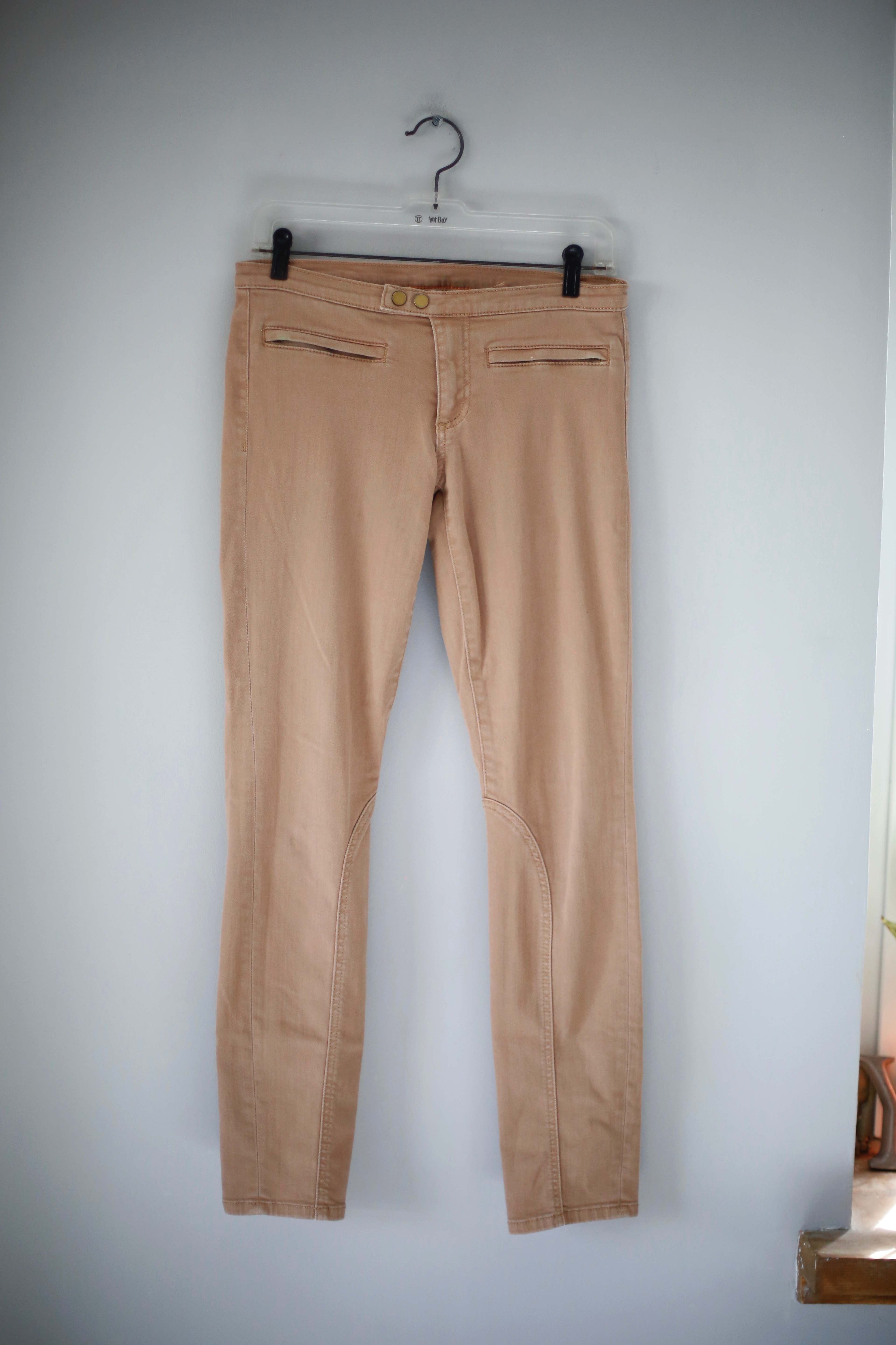 Tory Burch Hose braun basic slim Röhrenhose 27 hellbraun mid waist