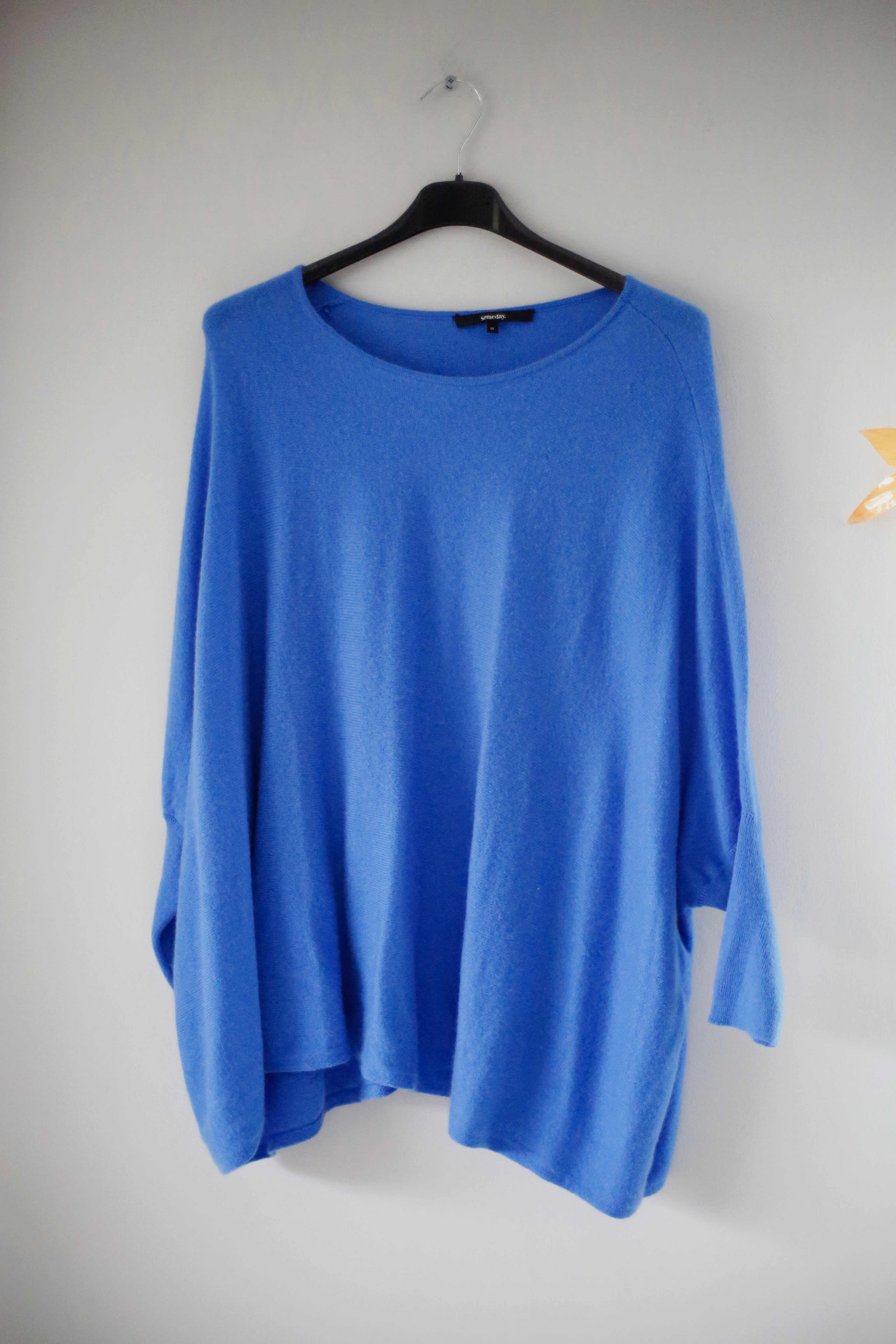 Someday Pullover blau Shirt Oberteil 38 M Wolle Sweater gestrickt