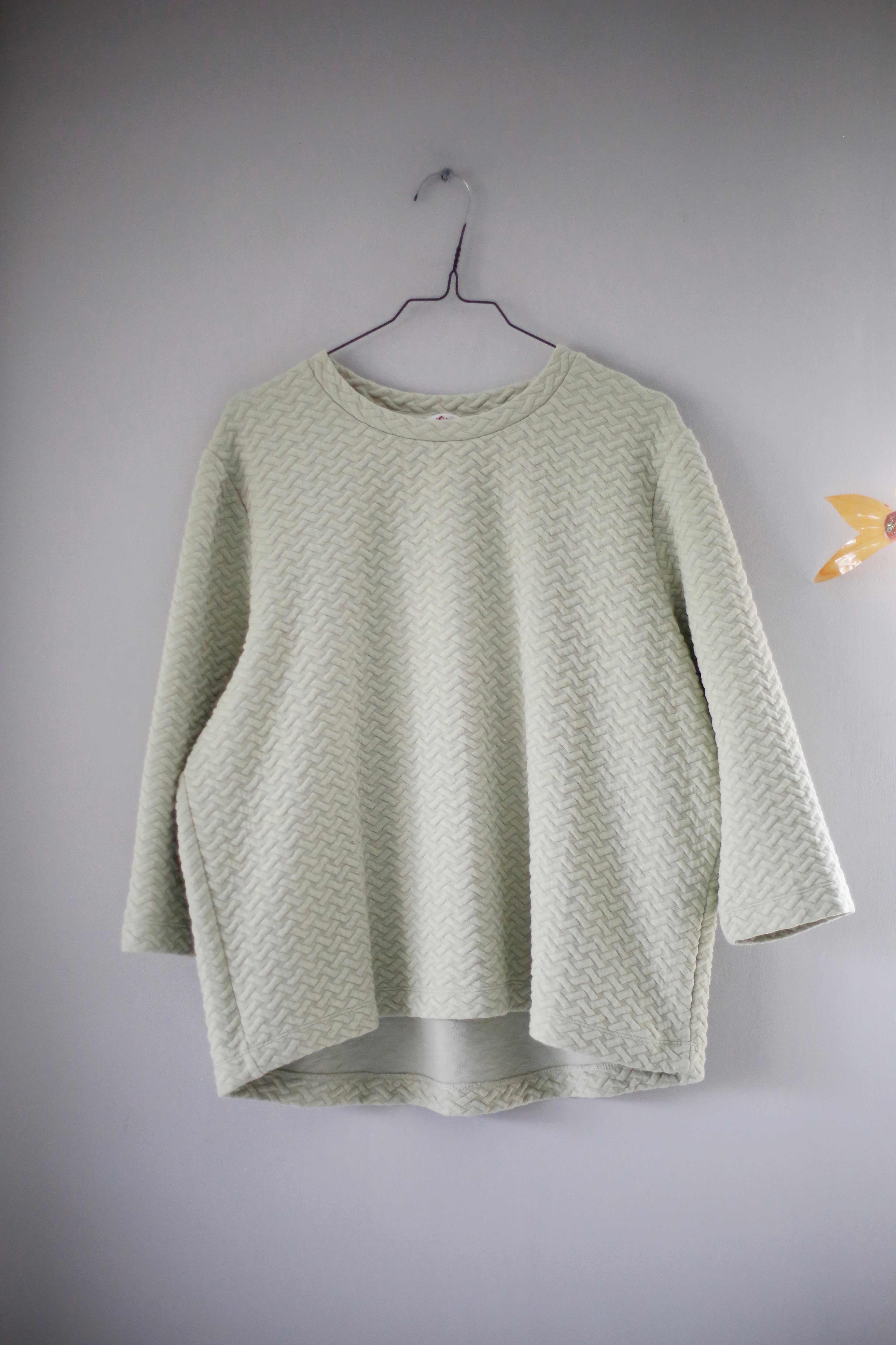 S. Oliver Pullover Sweater Grün Mint Mintgrün 40 L Muster gemustert