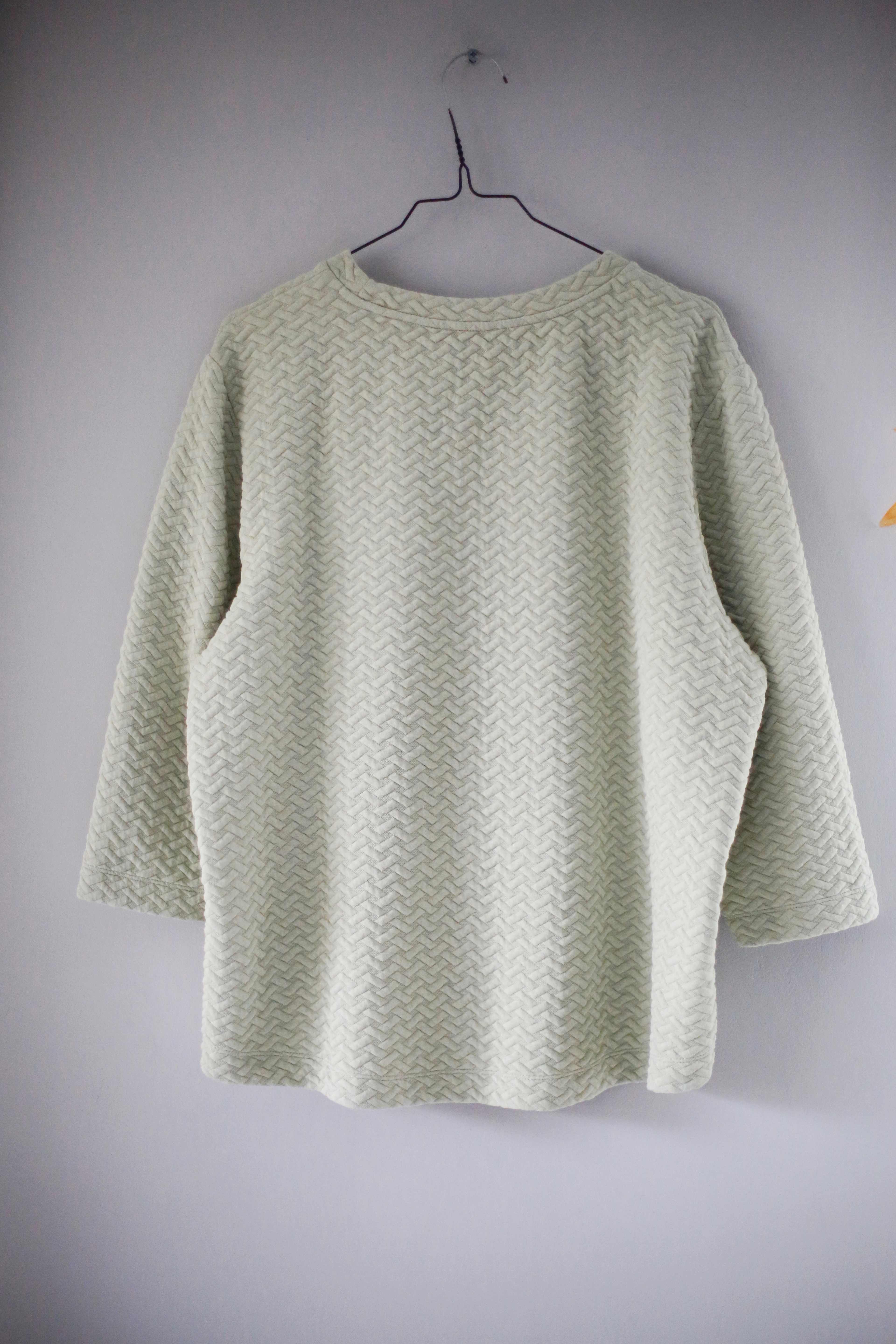 S. Oliver Pullover Sweater Grün Mint Mintgrün 40 L Muster gemustert