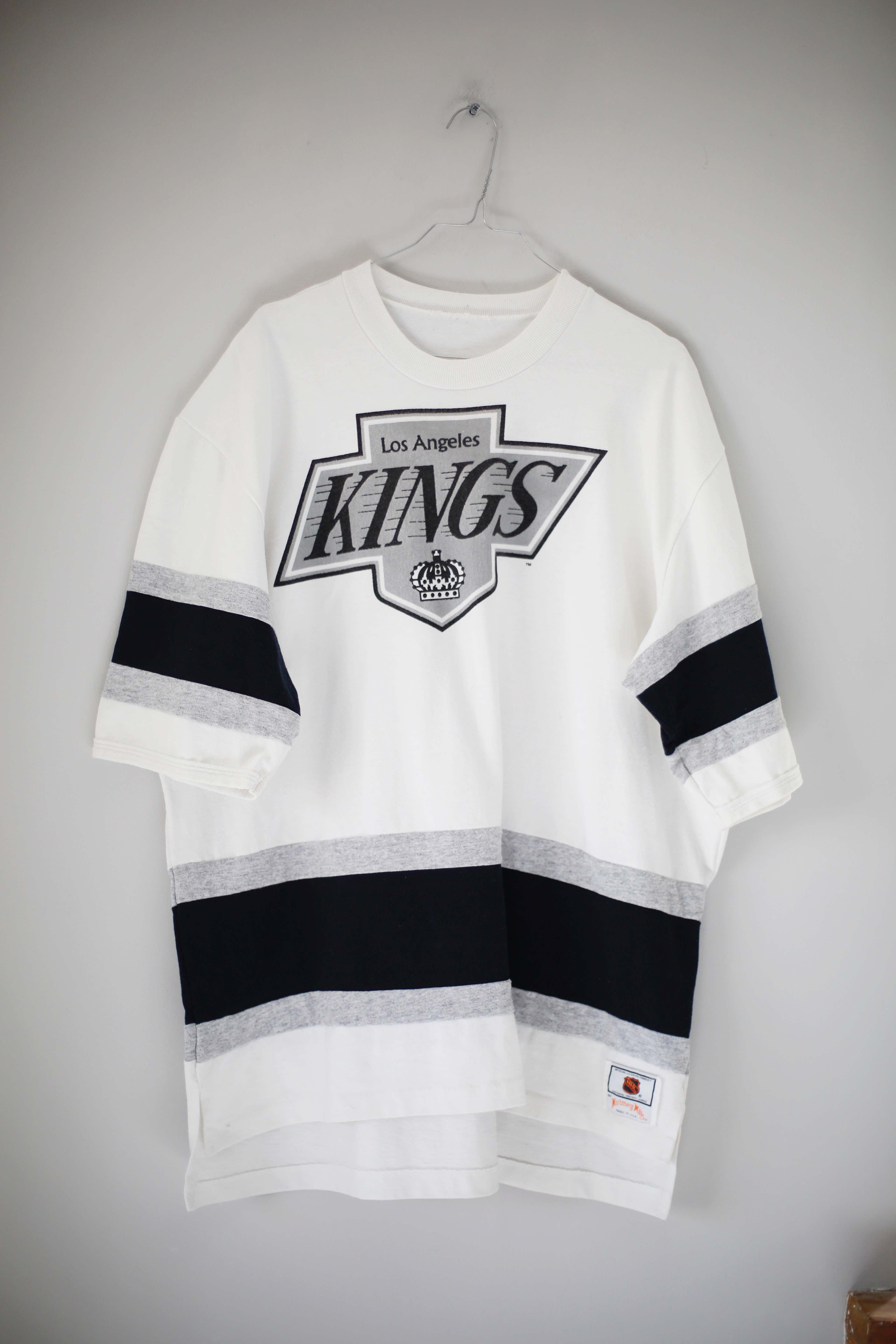 LA Kings Shirt basic Weiß weiss Los Angeles Grau L XL T-Shirt Oberteil