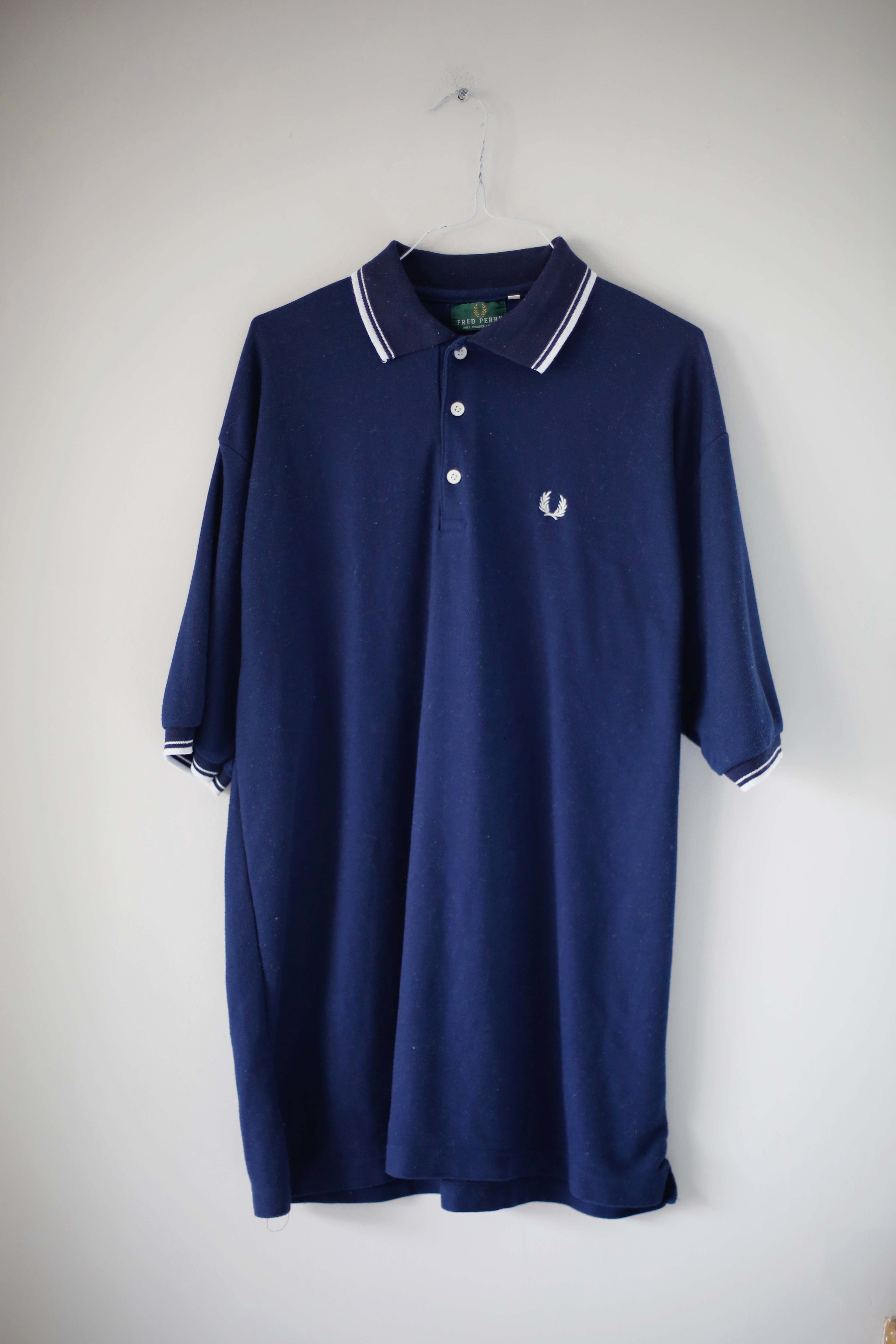 Fred Perry Shirt Polo Poloshirt basic XXL Marineblau Dunkelblau Shirt