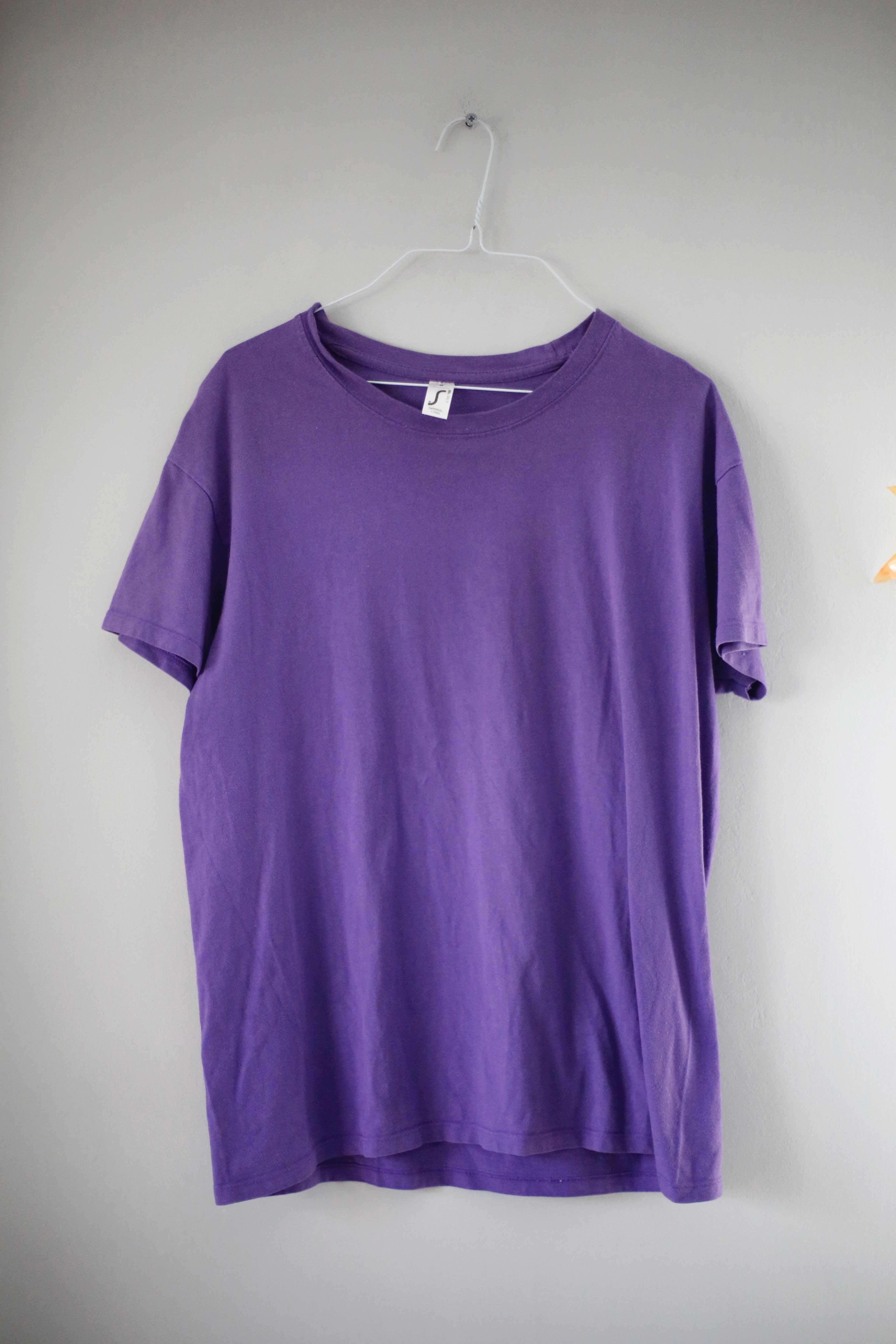 T-Shirt Shirt lila basic einfarbig uni M