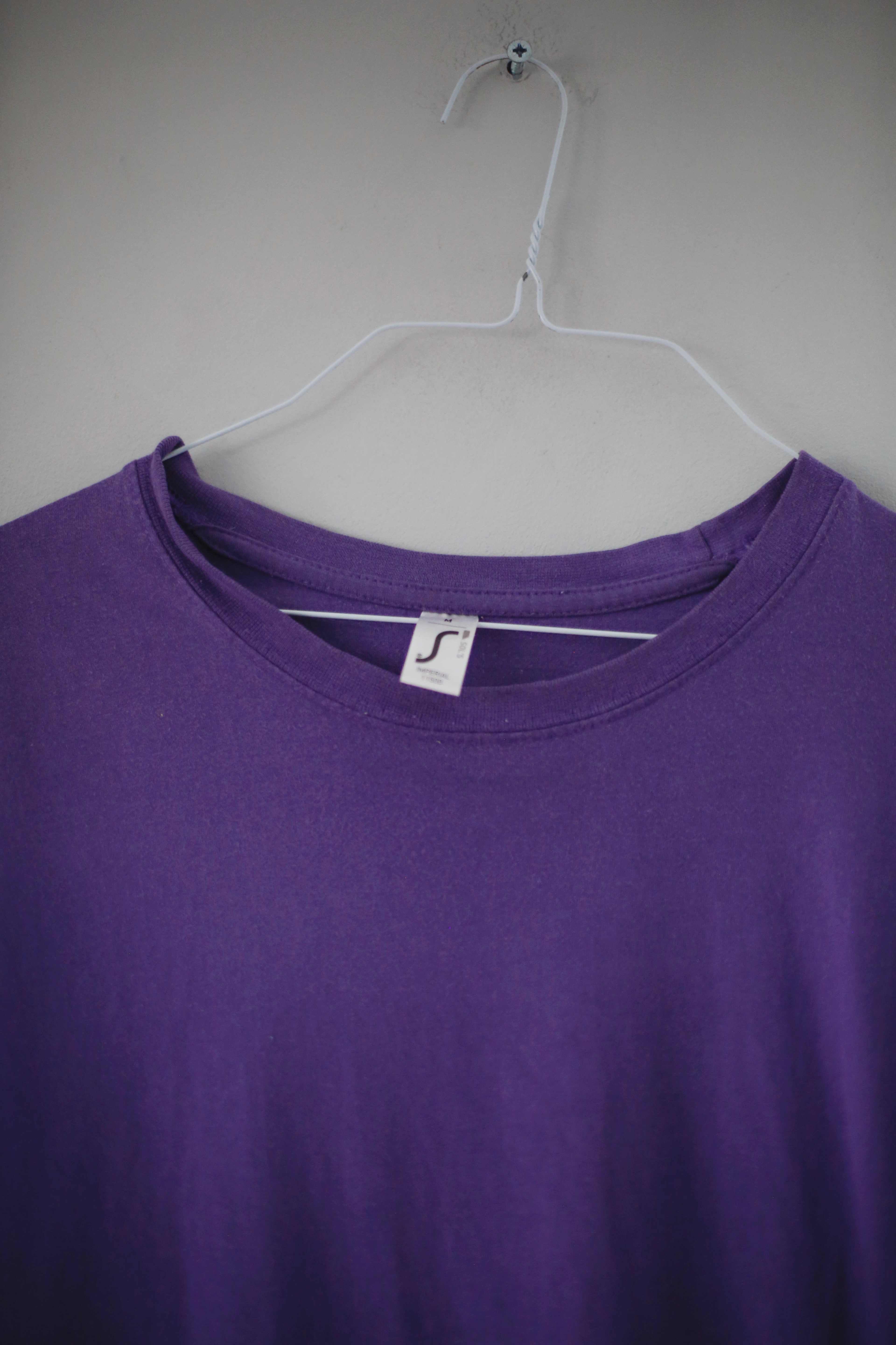 T-Shirt Shirt lila basic einfarbig uni M