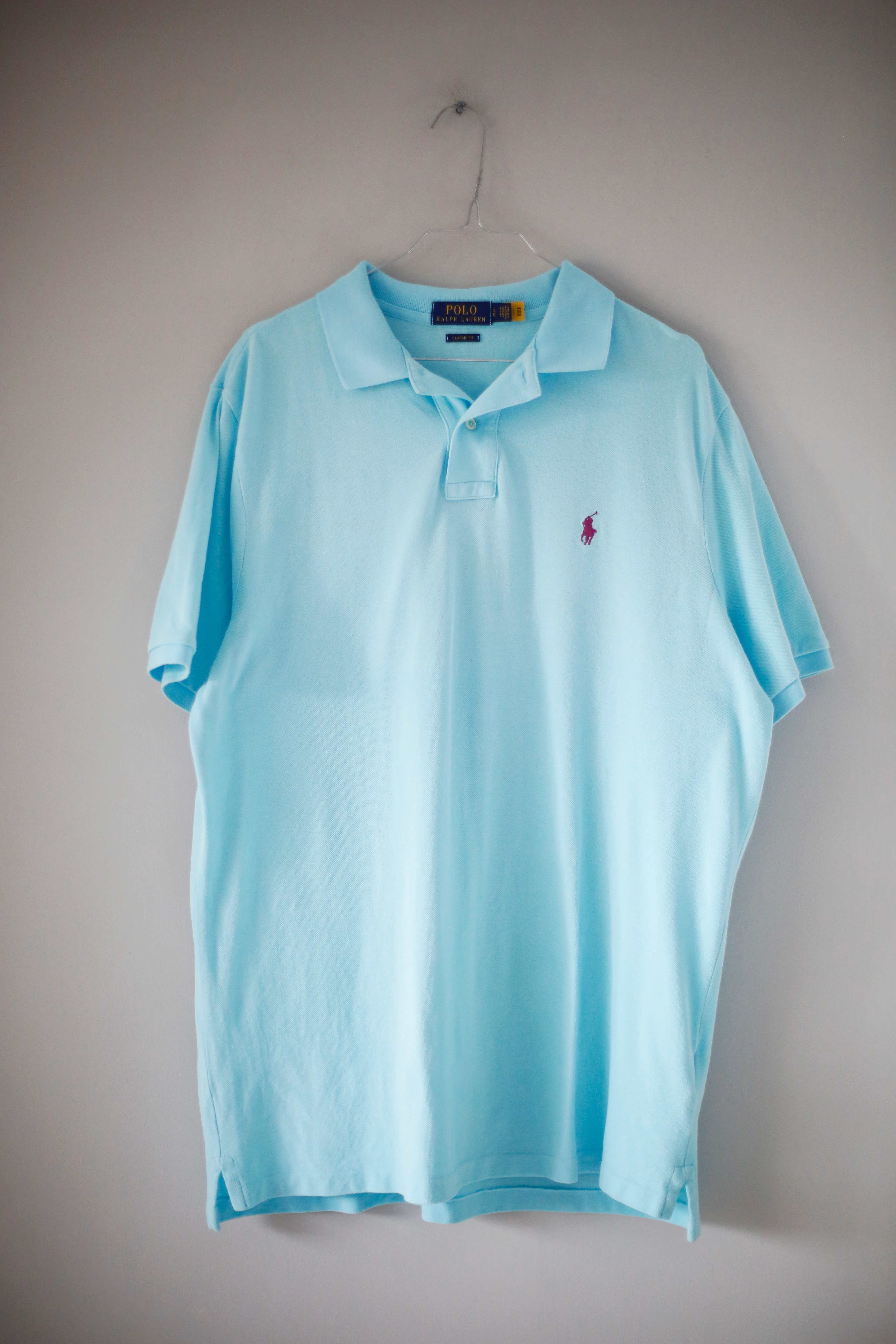 Polo Ralph Lauren Shirt T-Shirt Poloshirt Blau Türkis L Classic fit