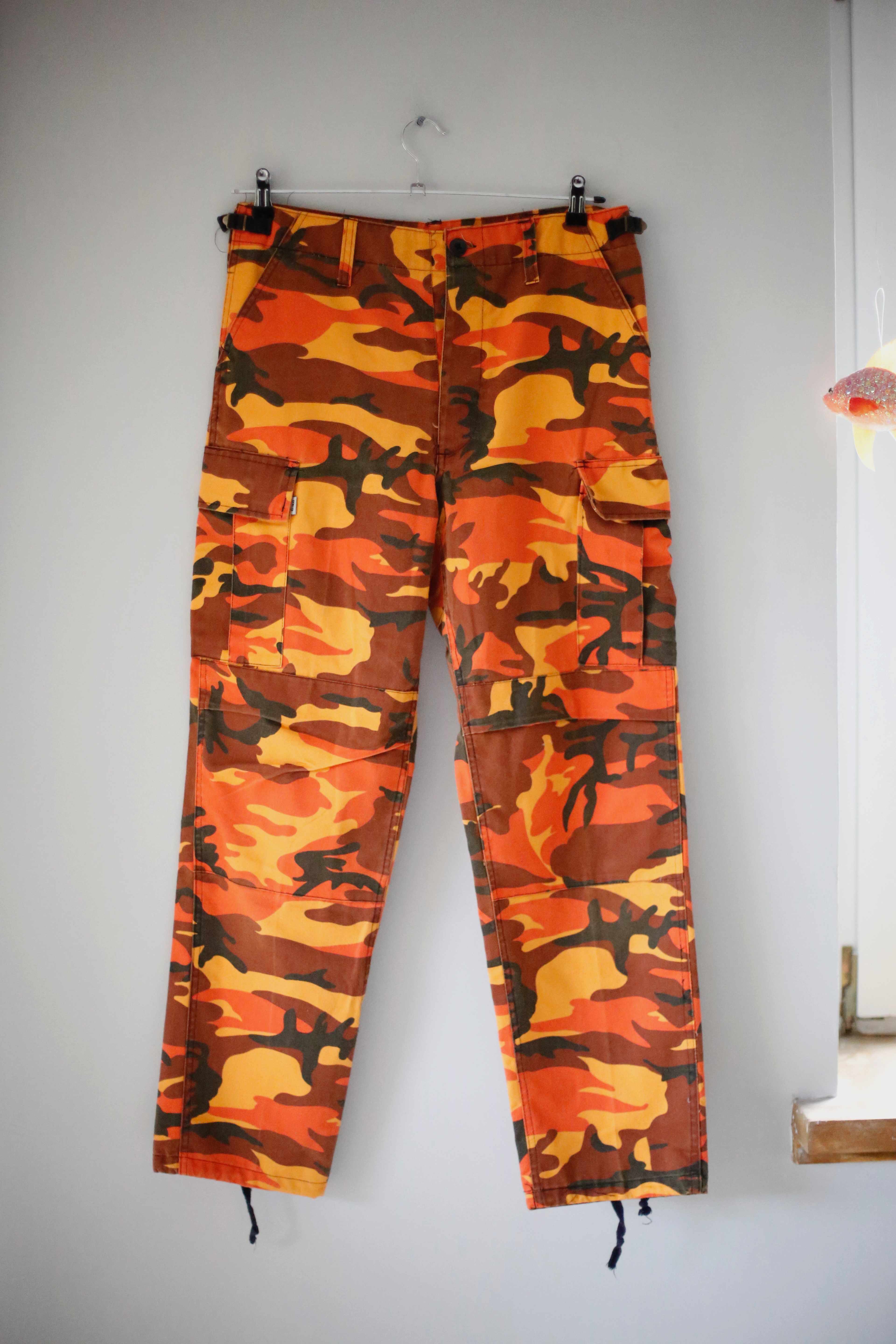 Camouflage Hose Mcalister Orange 38 M Vintage mid waist Camouflage military