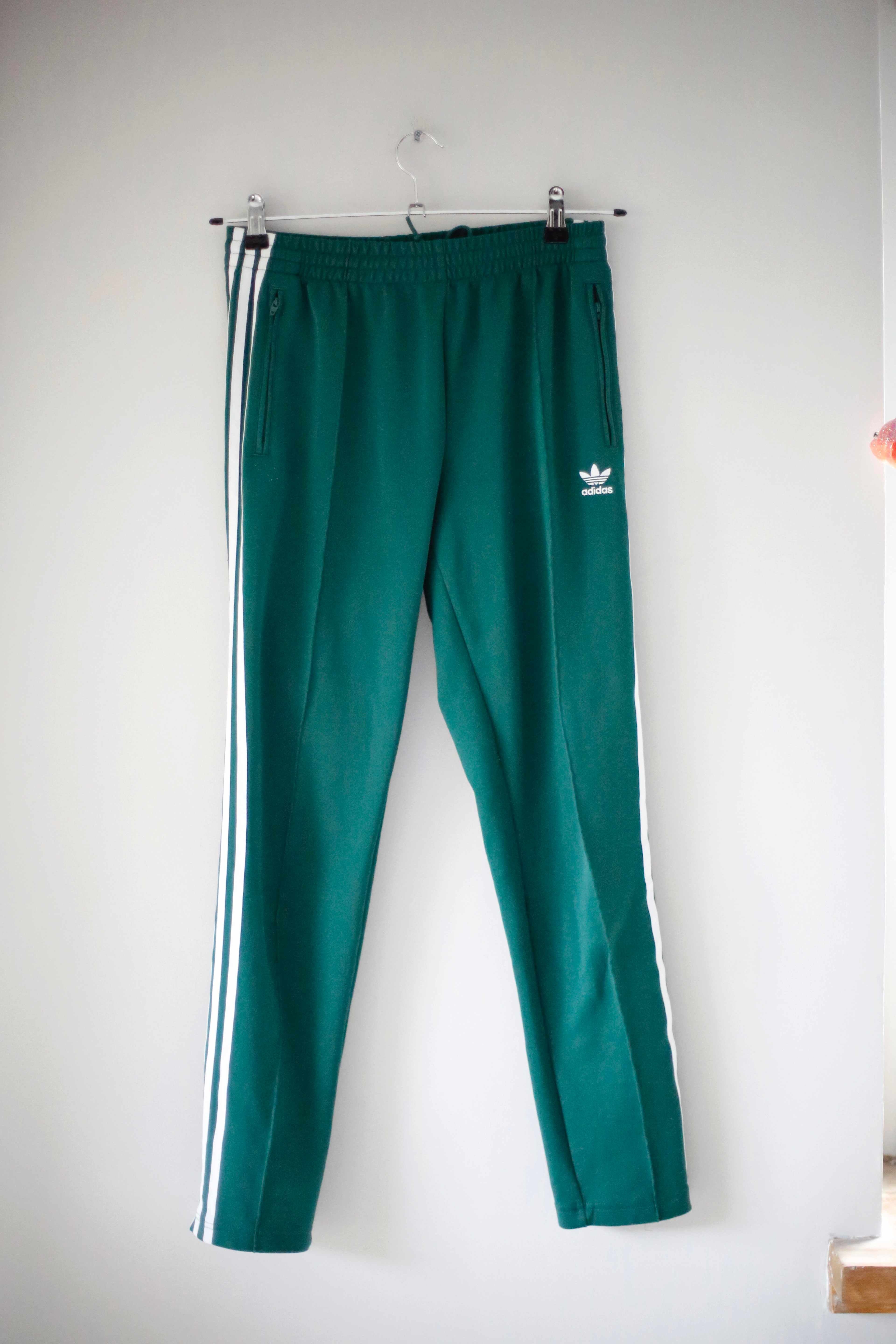 Adidas Jogger Jogginghose Grün 36 S Trainingshose slim basic