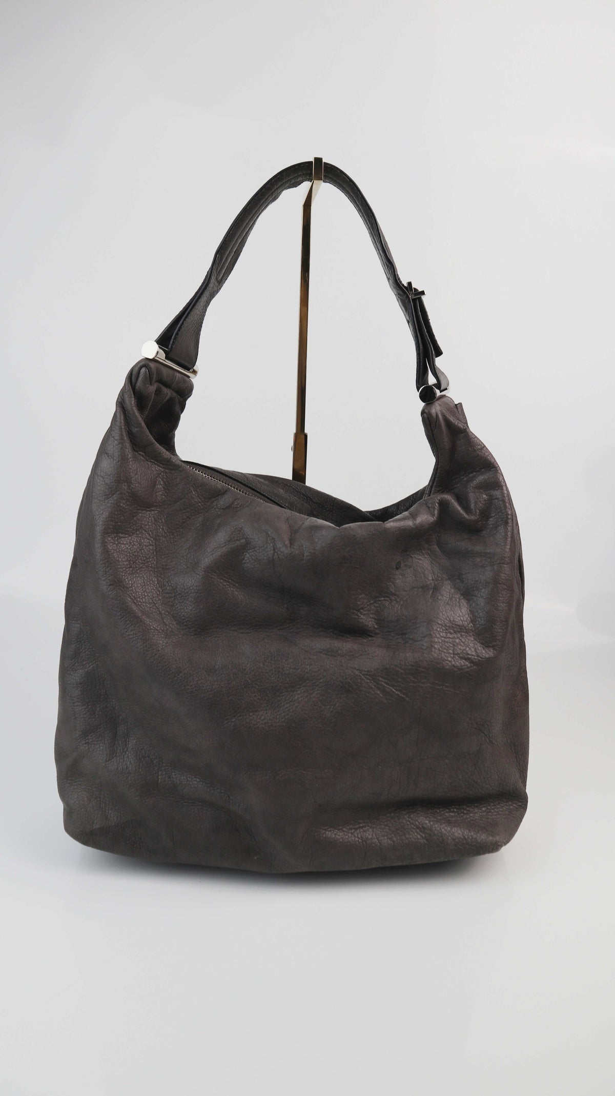 Coccinelle Tasche Ledertasche Grau Schultertasche Shopper