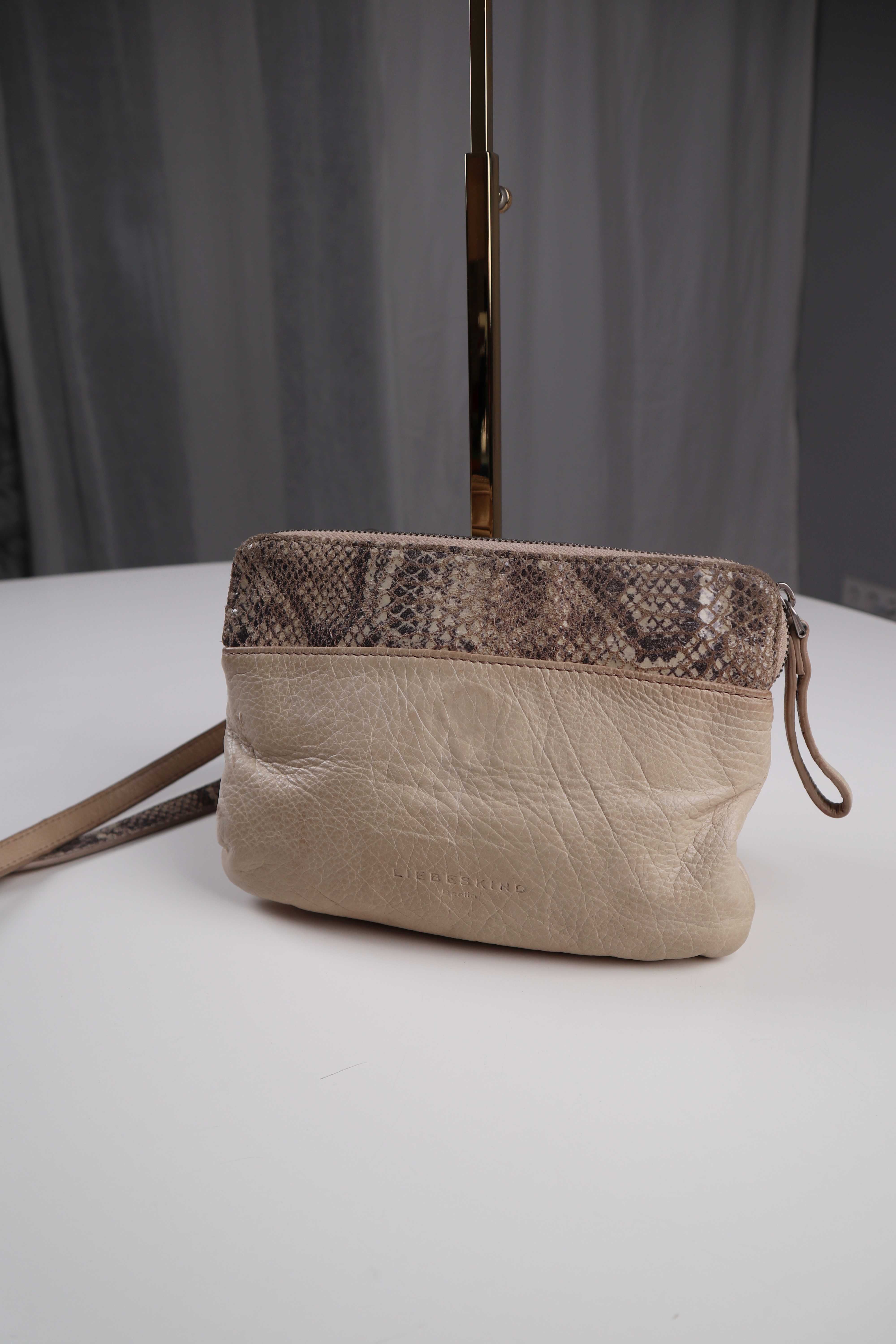 Liebeskind Tasche Umhängetasche Leder Beige Ledertasche Creme