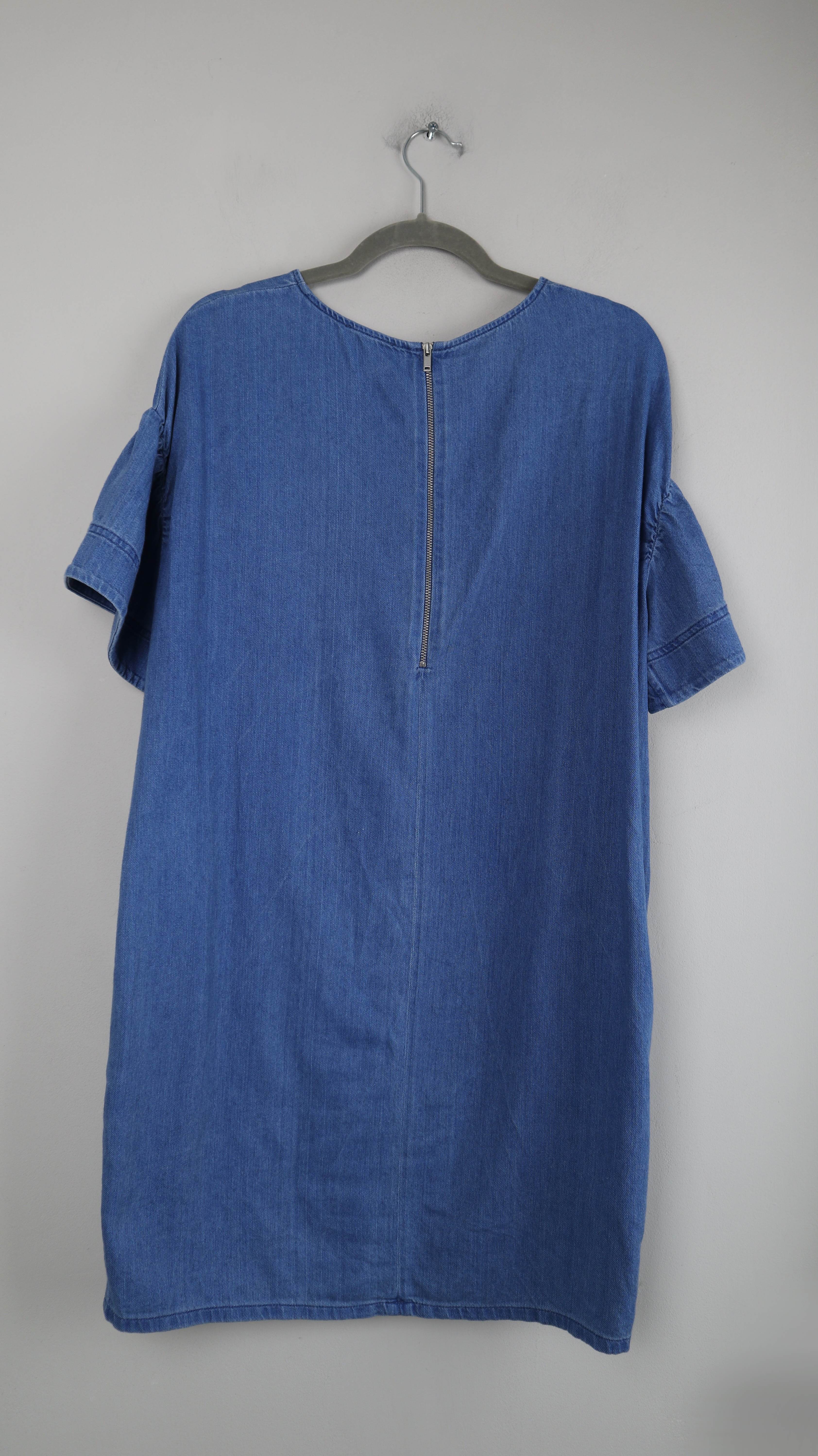 COS Kleid Jeanskleid Midi Midikleid 36 S Blau Denim Denimkleid