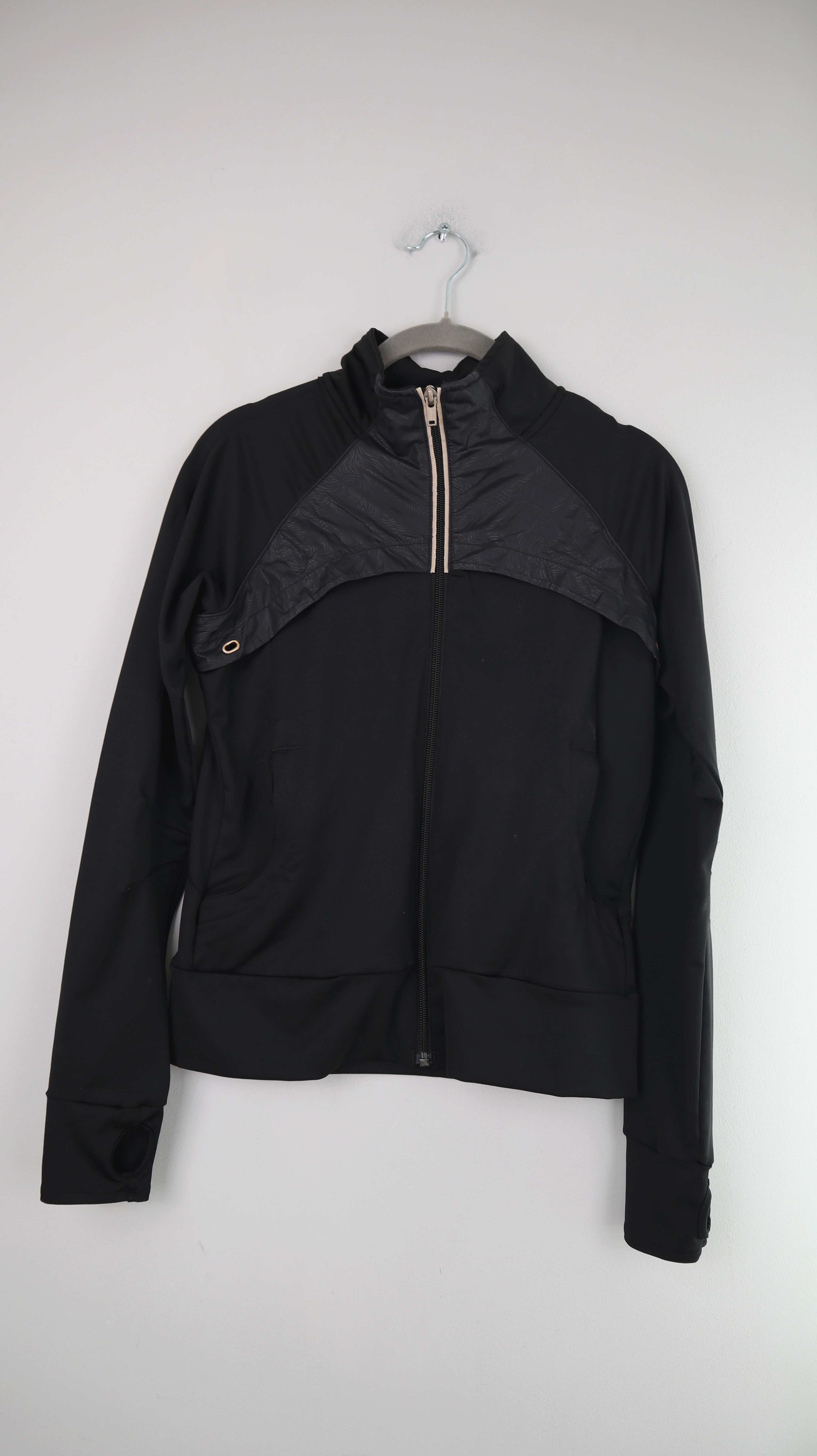 Reebok Jacke Sportjacke 38 M schwarz Trainingsjacke Laufjacke