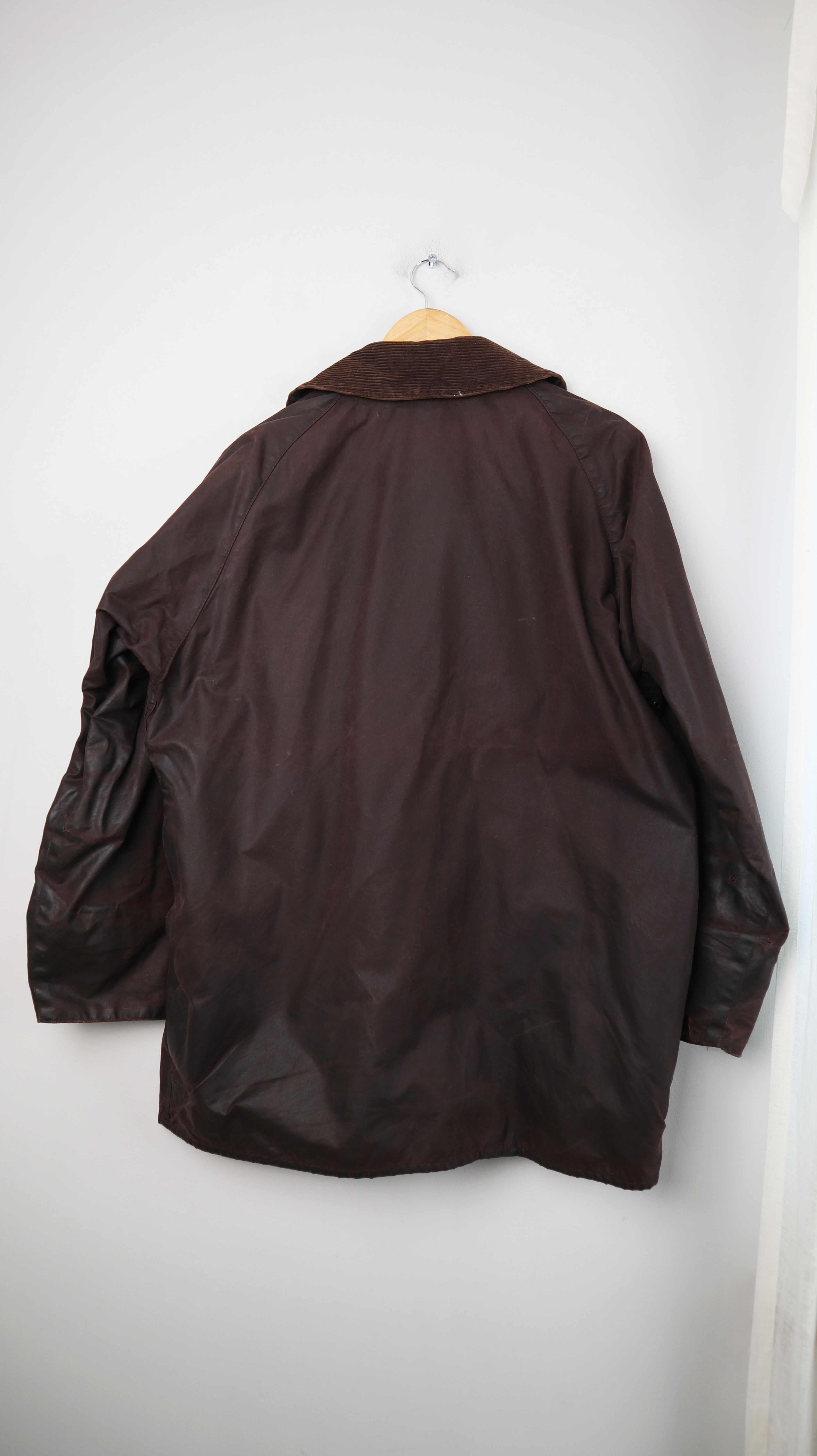 Barbour Jacke Wachsjacke C44 112 cm Beaufort braun Regenjacke Parka dunkelbraun