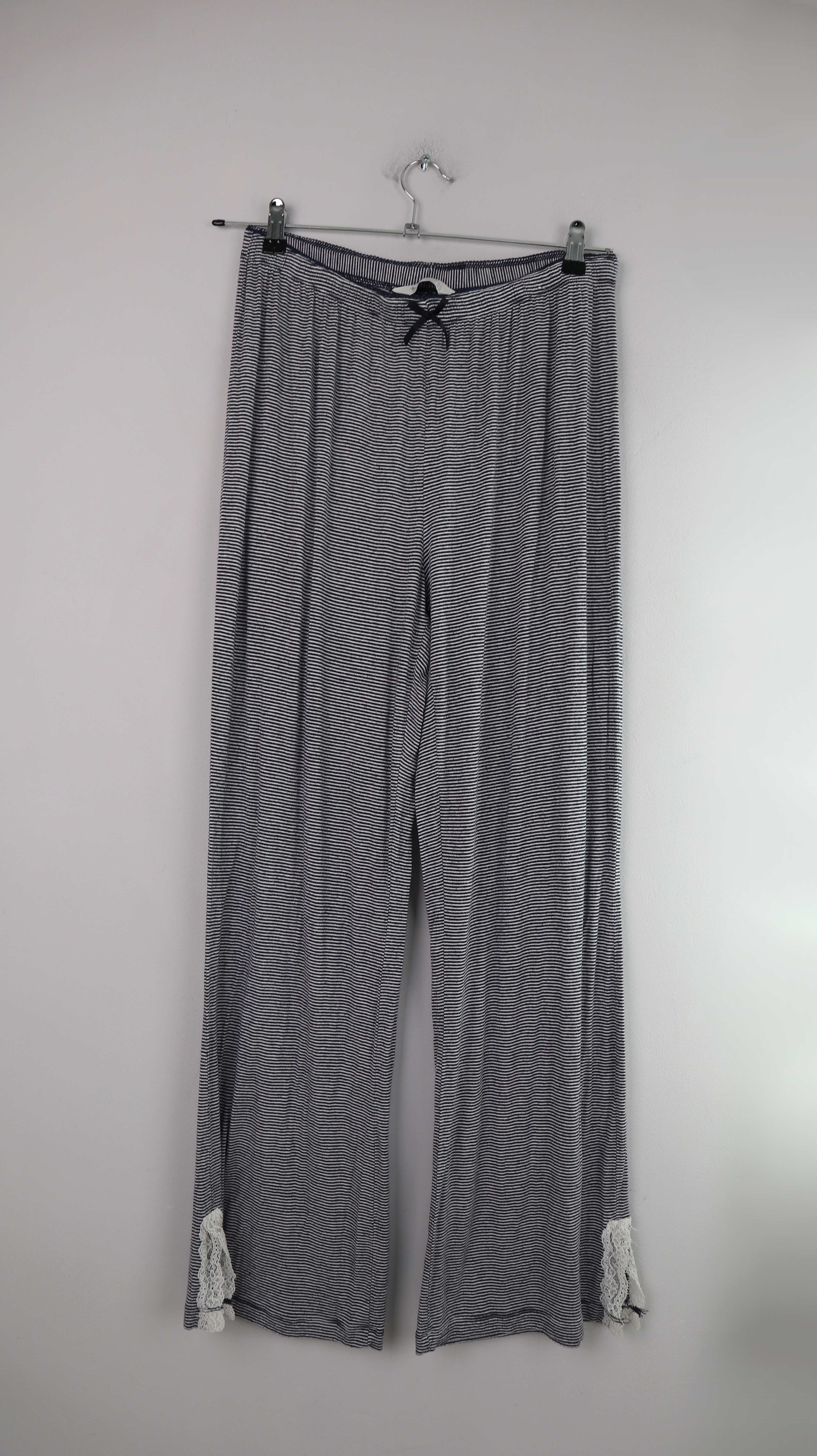 Love to Lounge Schlafhose blau weiß 38 M Stoffhose Jogger