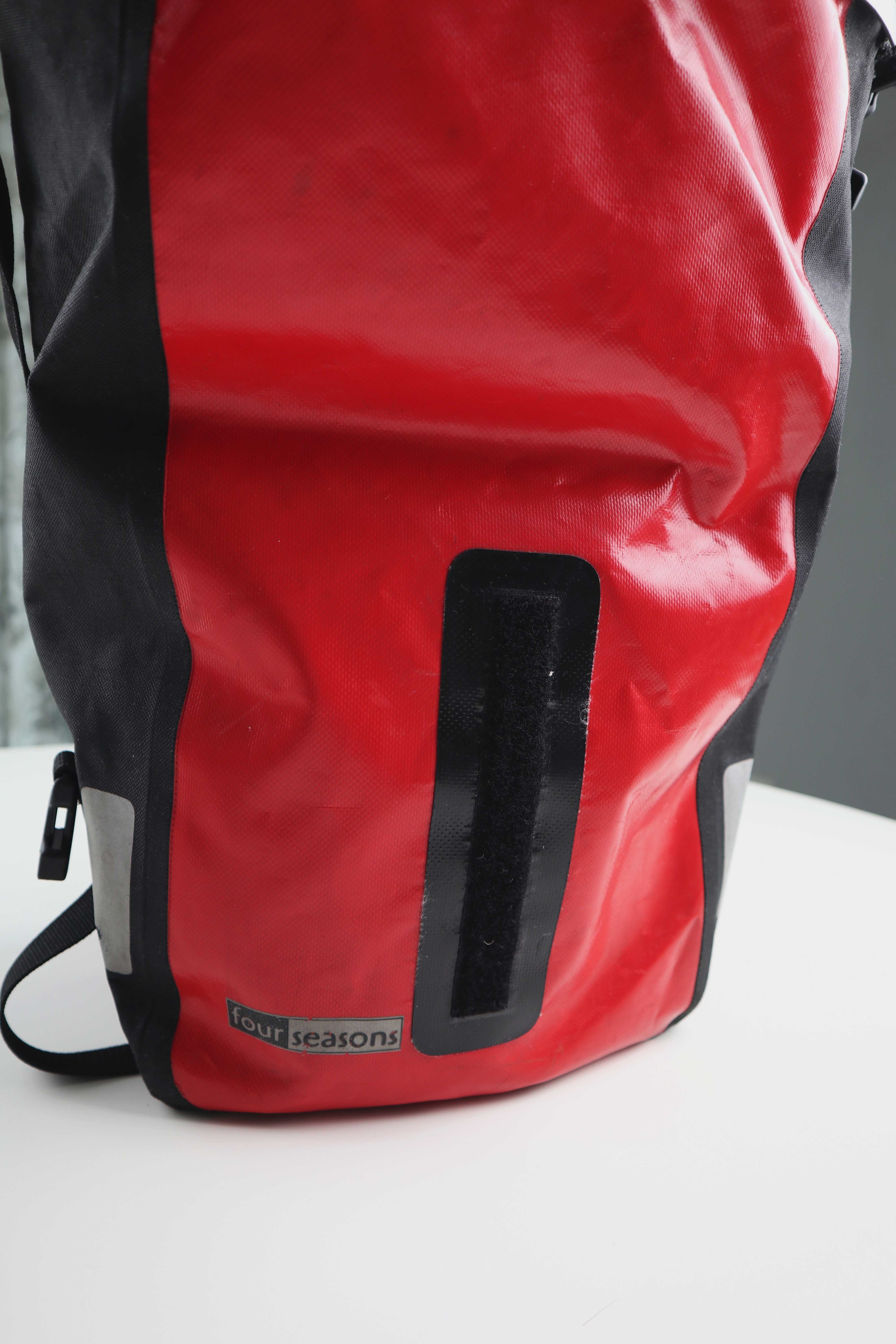 four seasons fahrradtaschen Four Season Satteltasche Fahrradtasche rot Radtasche Seitentasche Gepä – Handpicked pieces