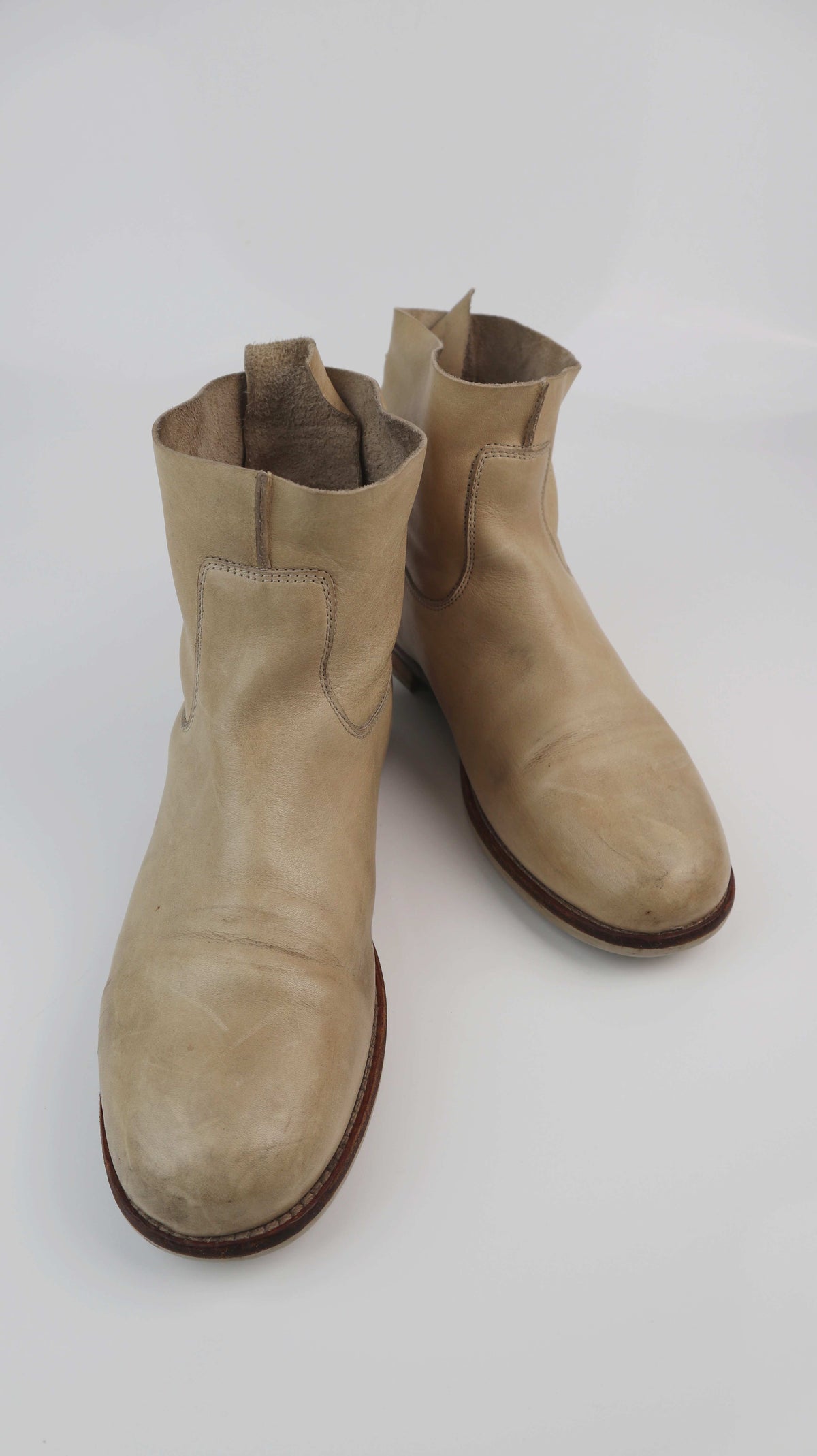 Shabbies Amsterdam Stiefel 42 braun Lederstiefel Stiefeletten