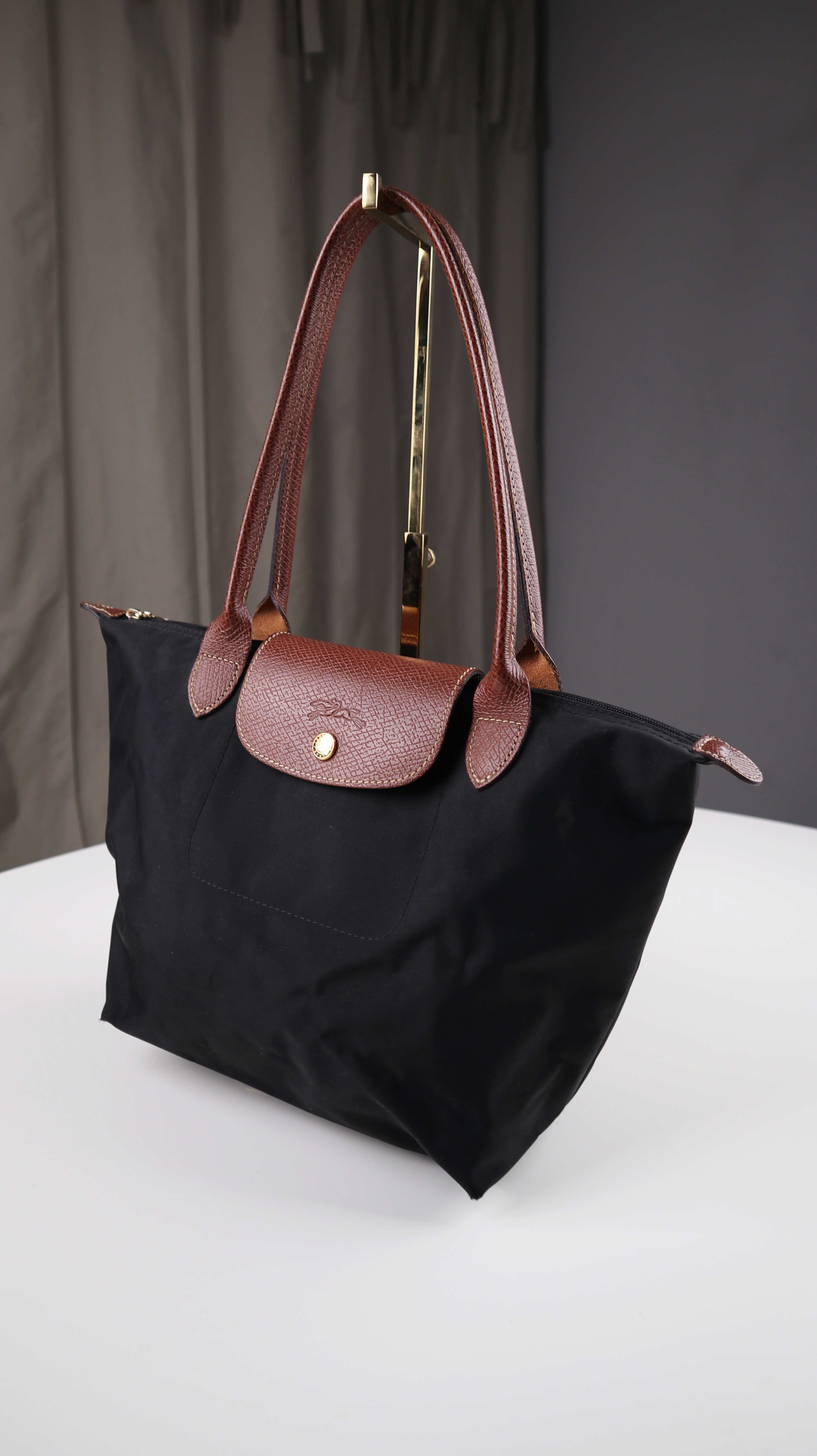 Longchamp Le Pliage Tasche schwarz Handtasche M Shopper Schultertasche