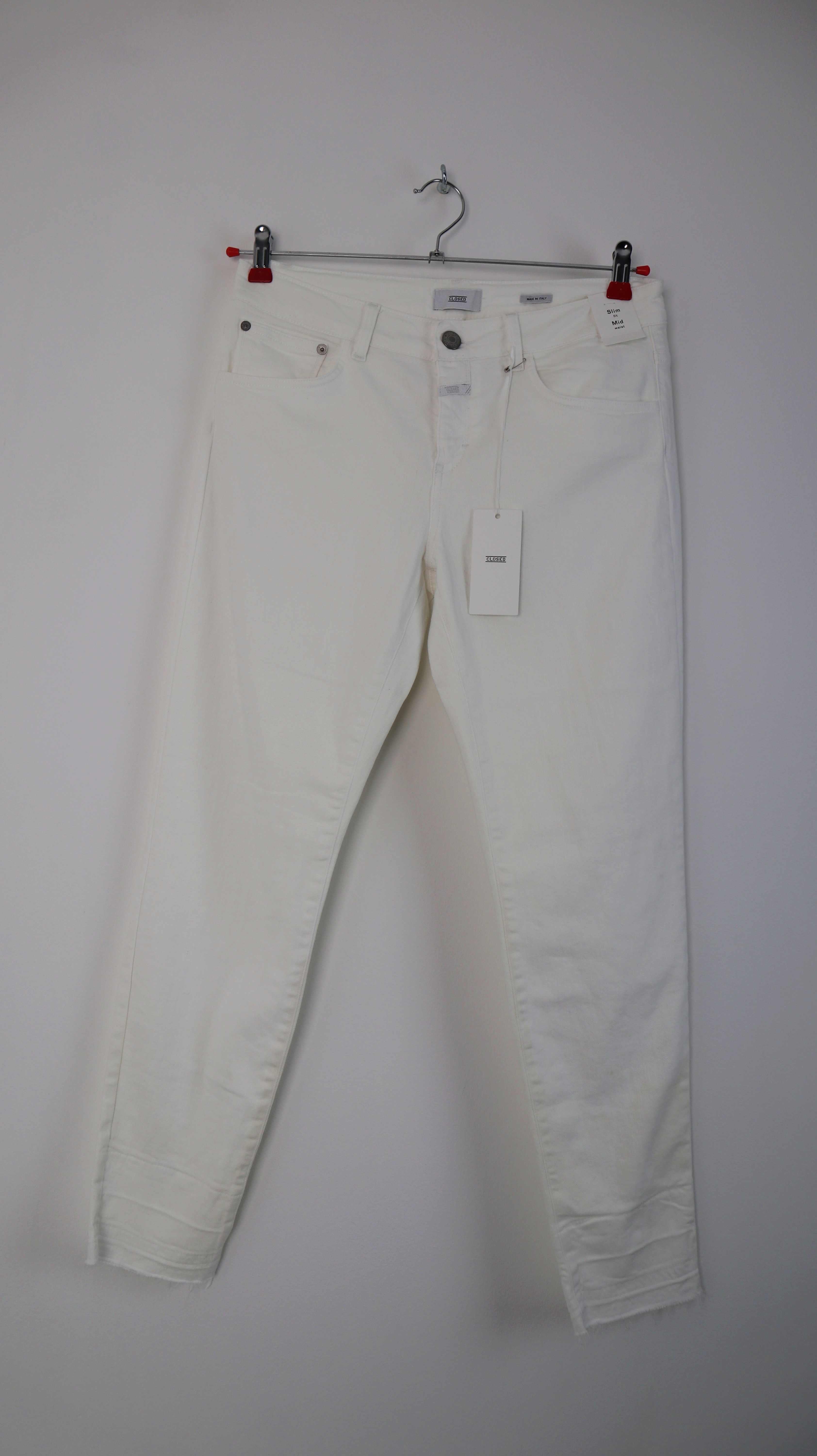 Closed Hose neu weiß weiss 30 Baker mid waist Röhrenhose