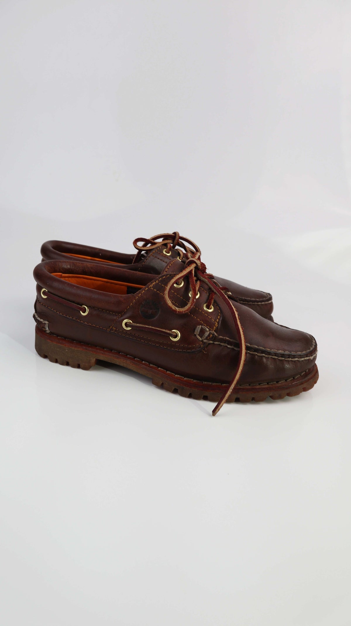 Timberland Bootsschuhe Lederschuhe 8W 39 Braun Loafer Mokassins