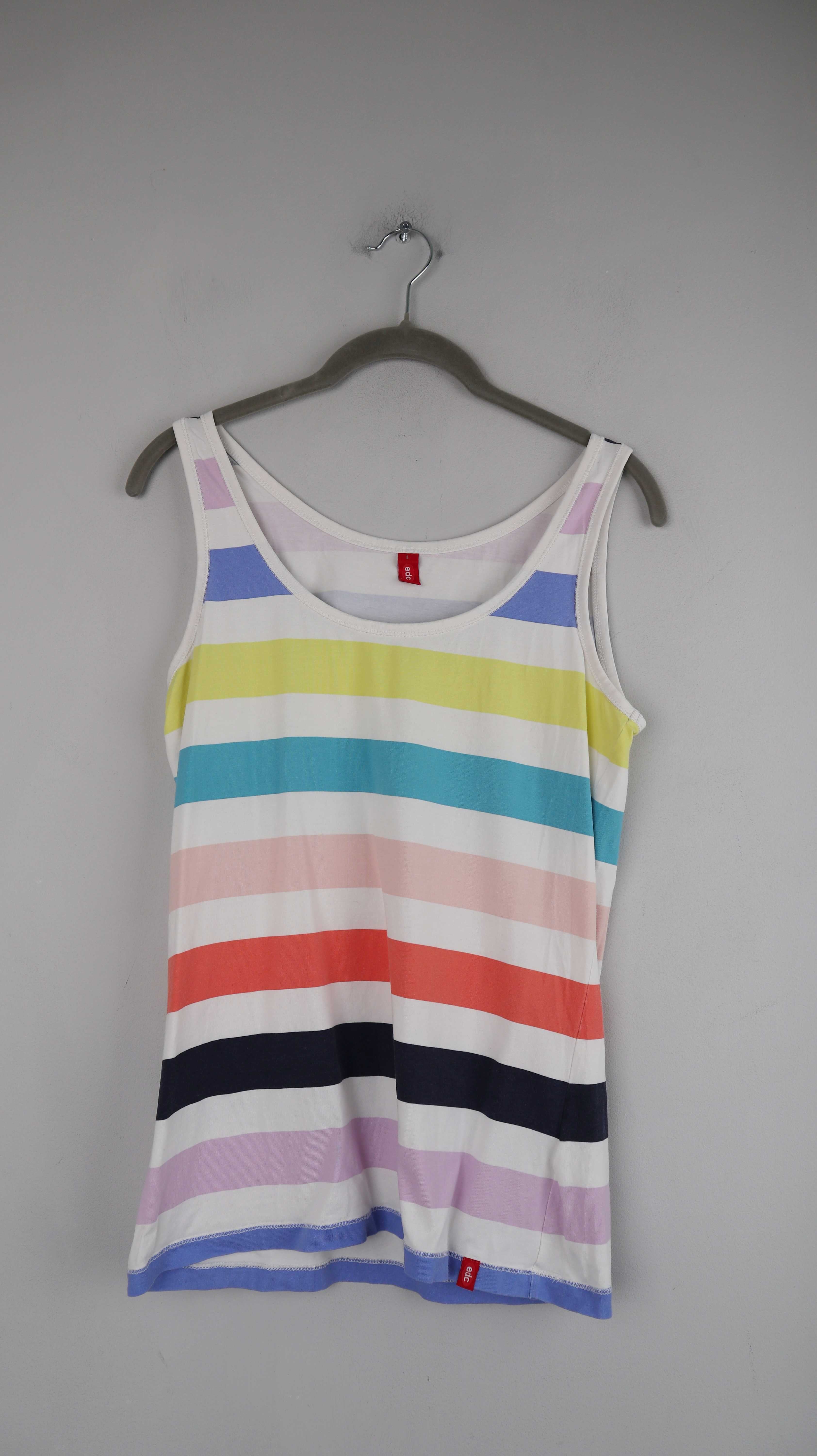 EDC by Esprit Top Shirt gestreift Streifentop 40 L Pastell