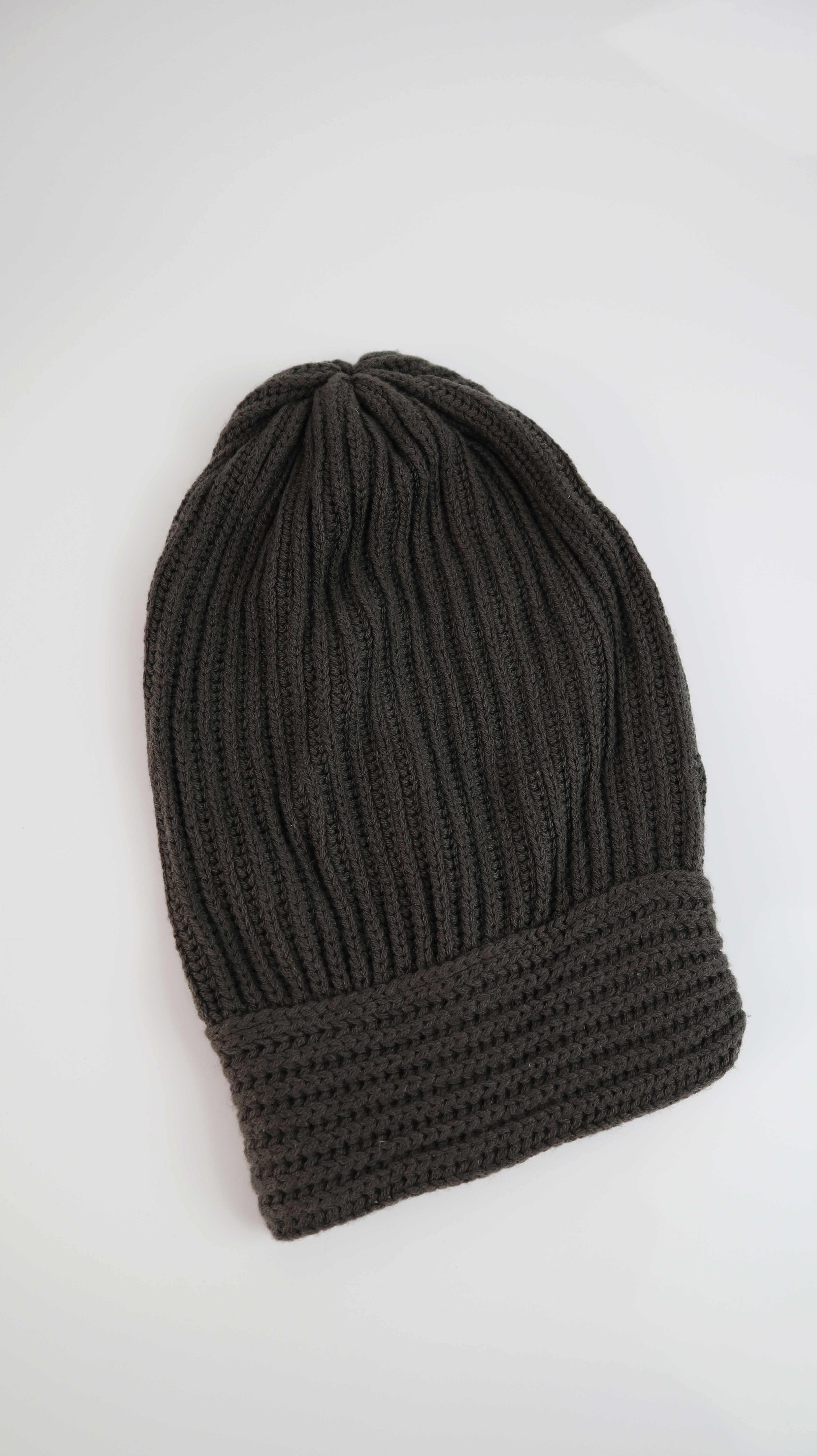 Beanie Mütze Strickmütze braun grün