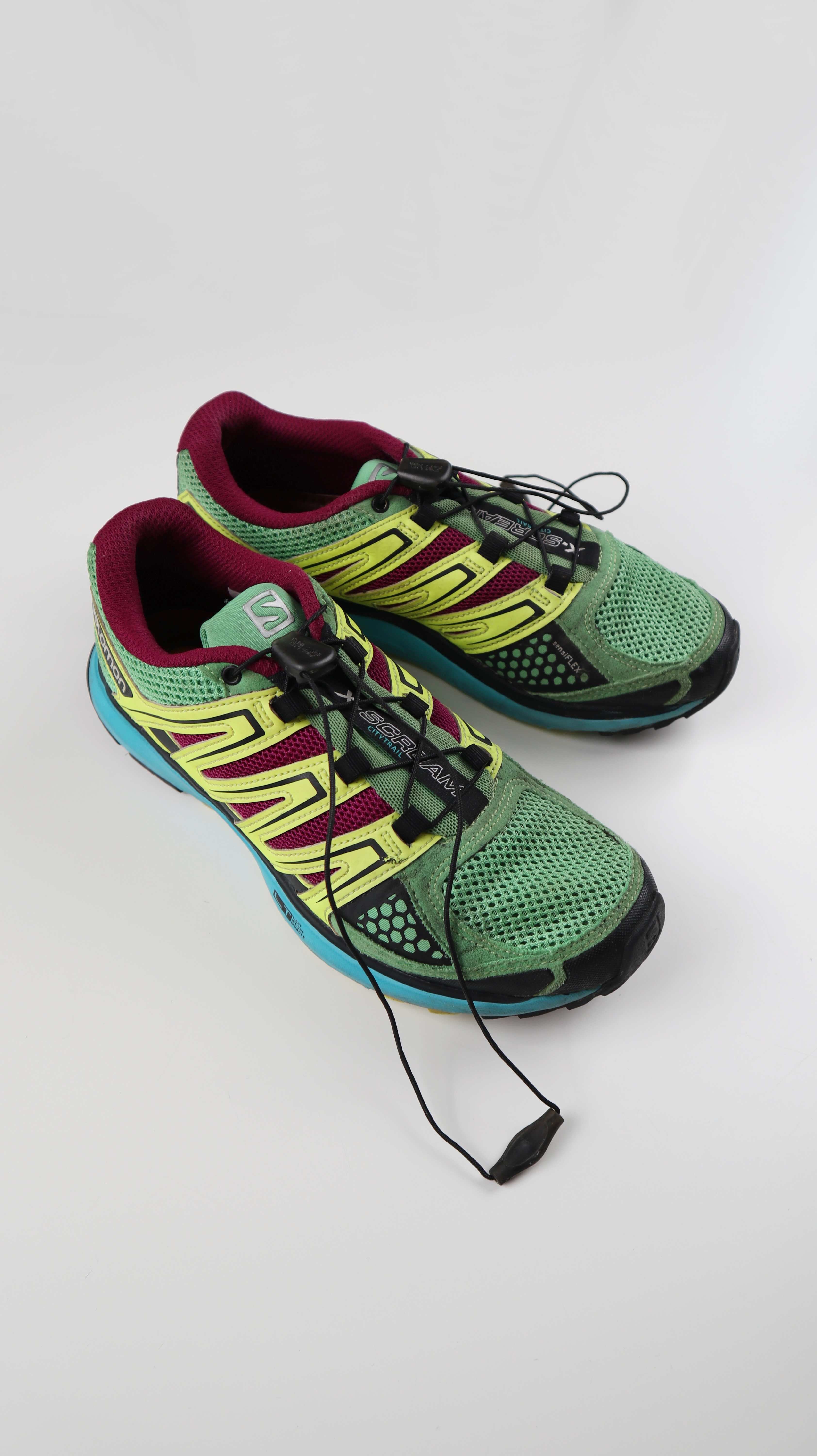 Salomon x scream citytrail Sneaker Turnschuhe 38 Grün blau Wanderschuhe