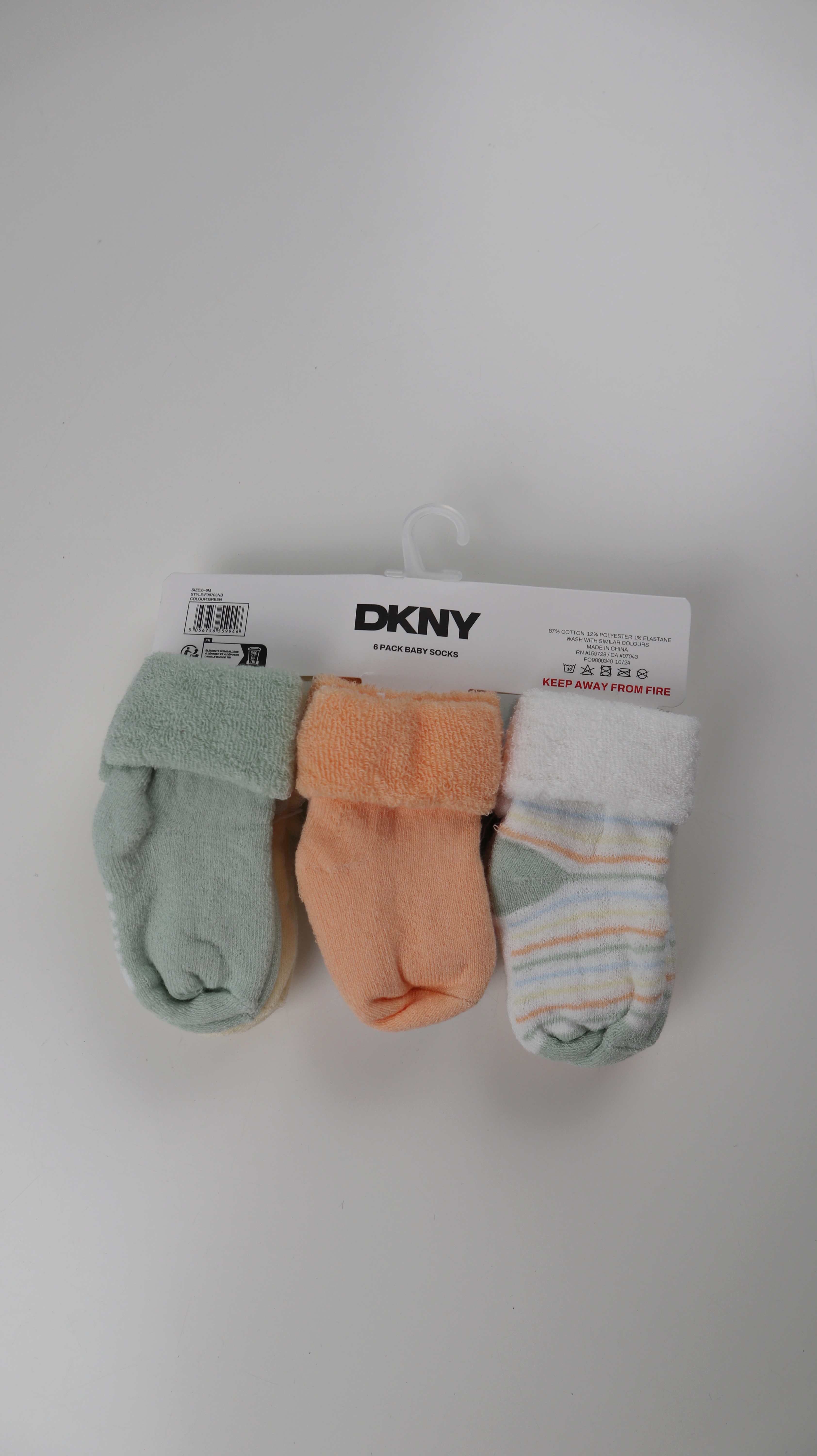 DKNY Babysocke Socken neu Set bunt Pastell Baby