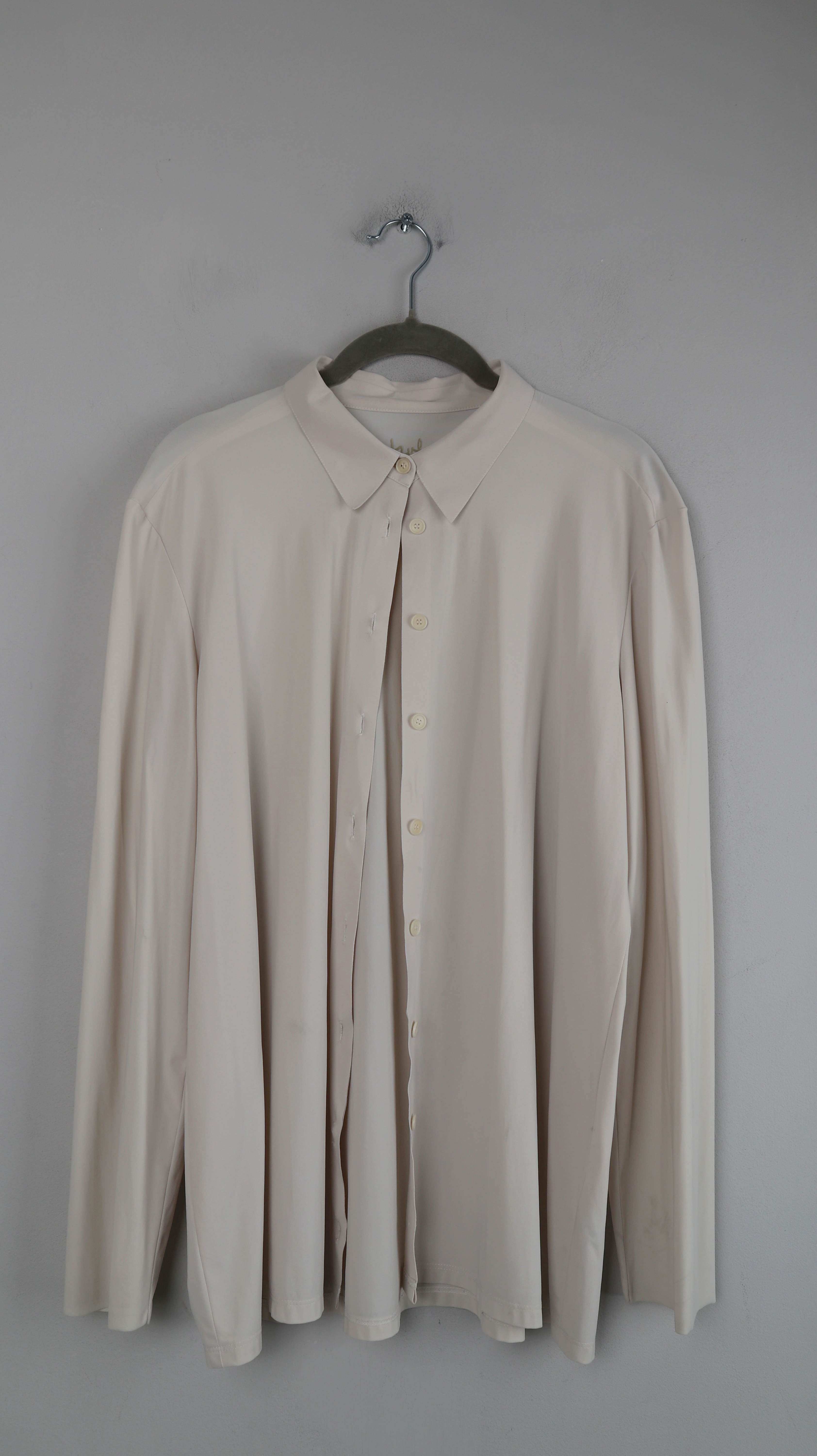 TRVL Drss Bluse Hemd Shirt Creme Beige XXL bügelfrei Oberteil