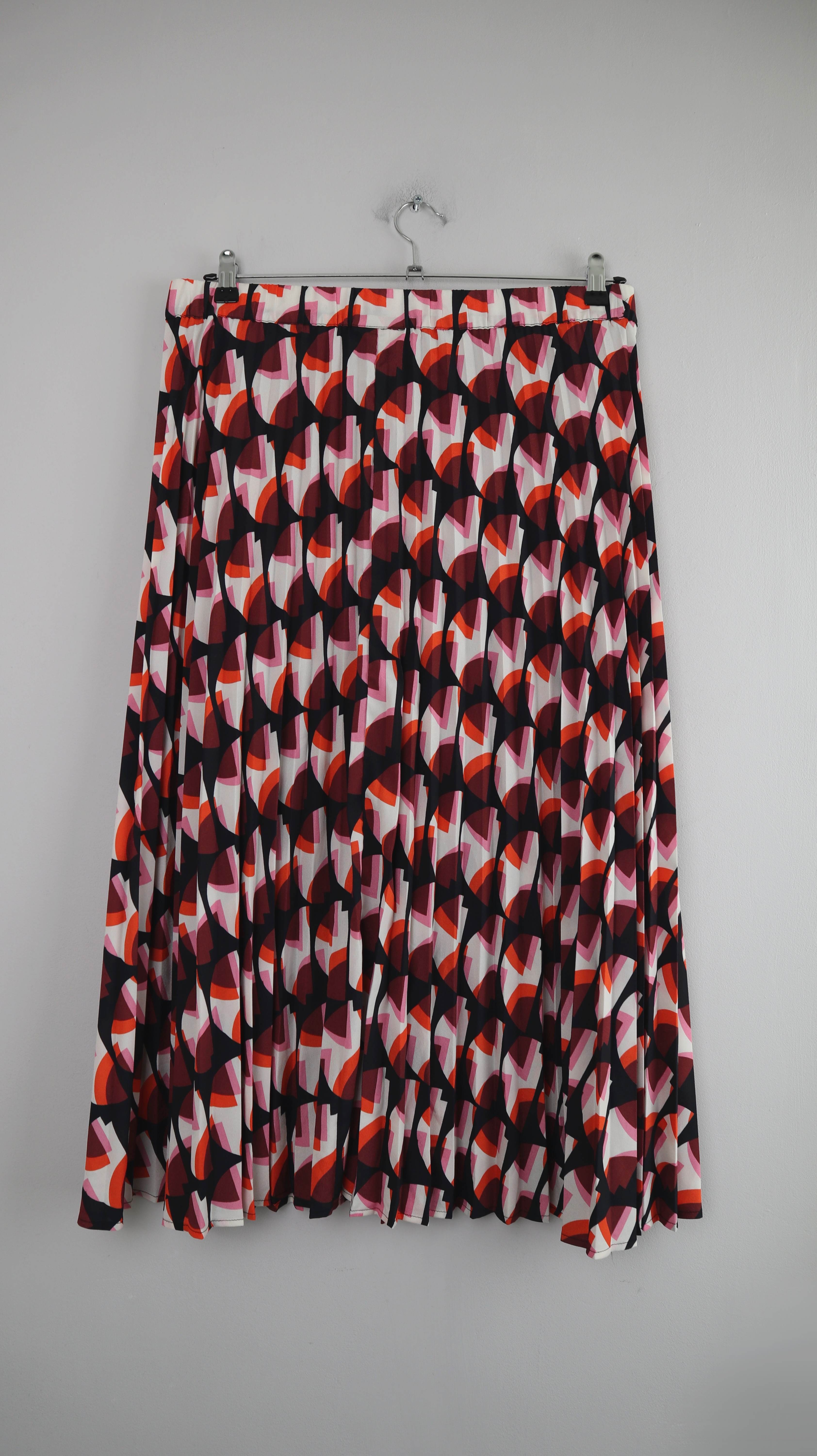 Free/Quent Rock XL Midi Midirock Muster geometrisch Faltenrock