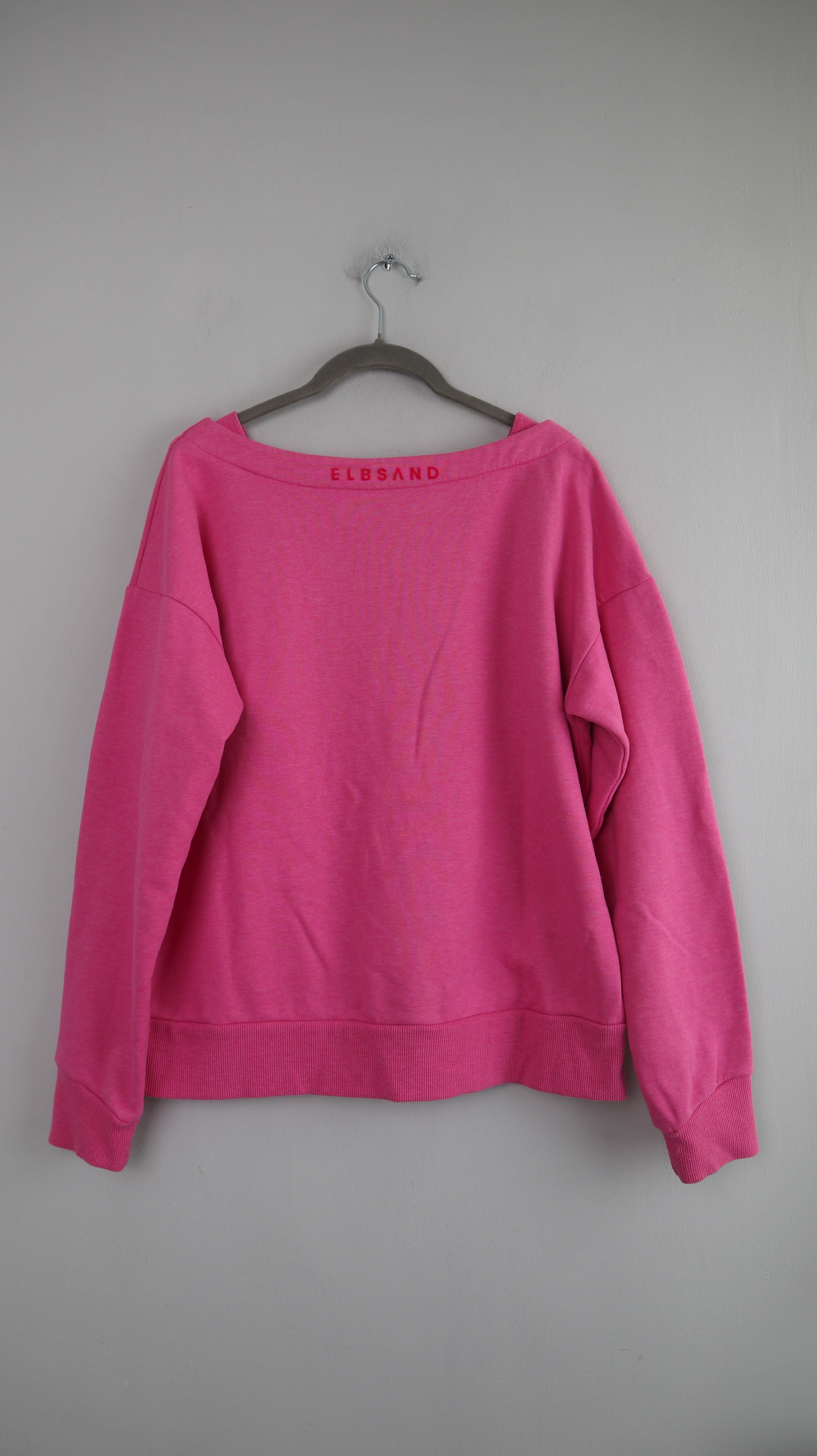 Elbsand Pullover Pink XL Sweater basic einfarbig Shirt Oberteil
