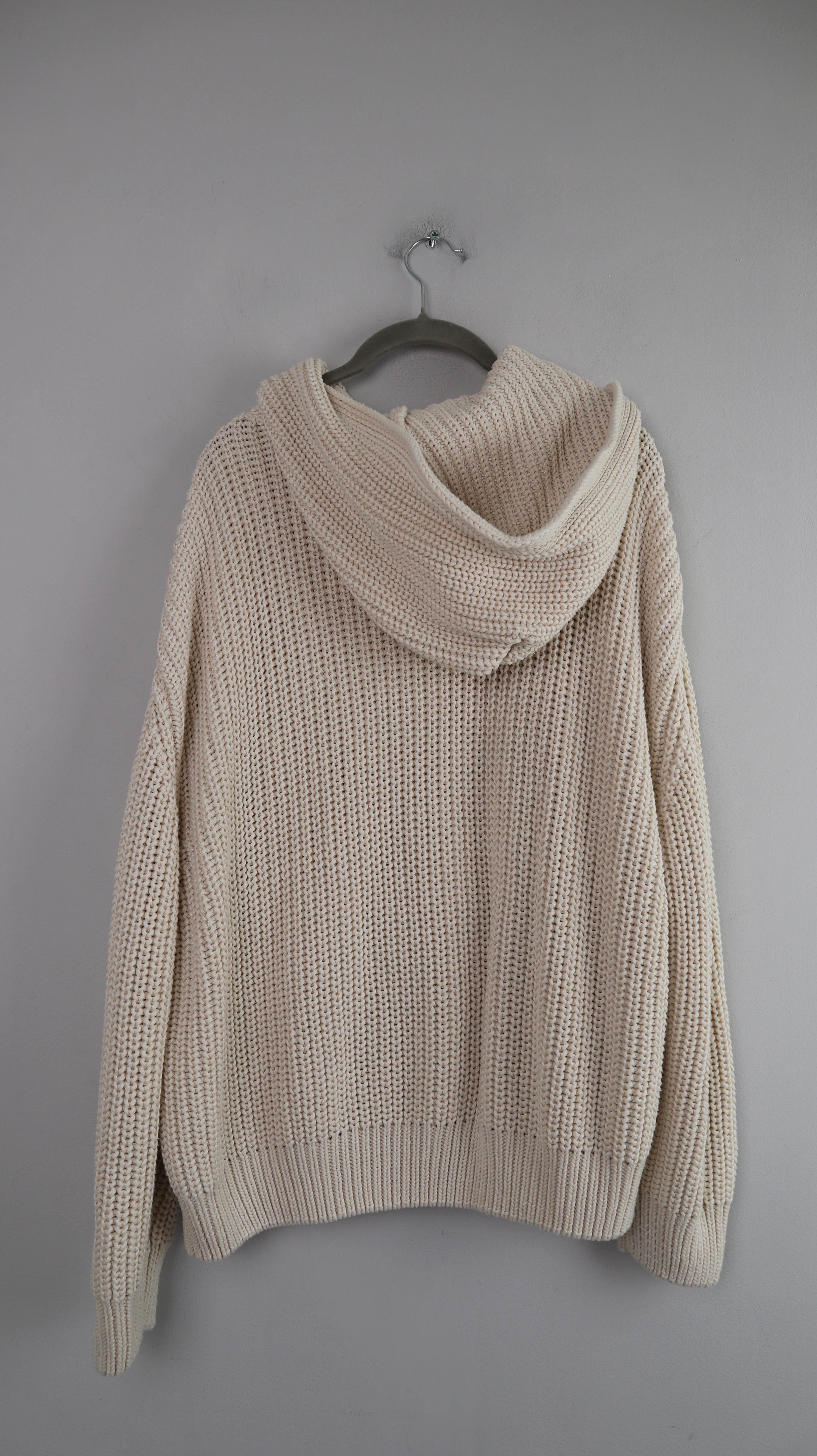 Mango Pullover Creme Beige 40 L Kapuzenpullover Strickpullover