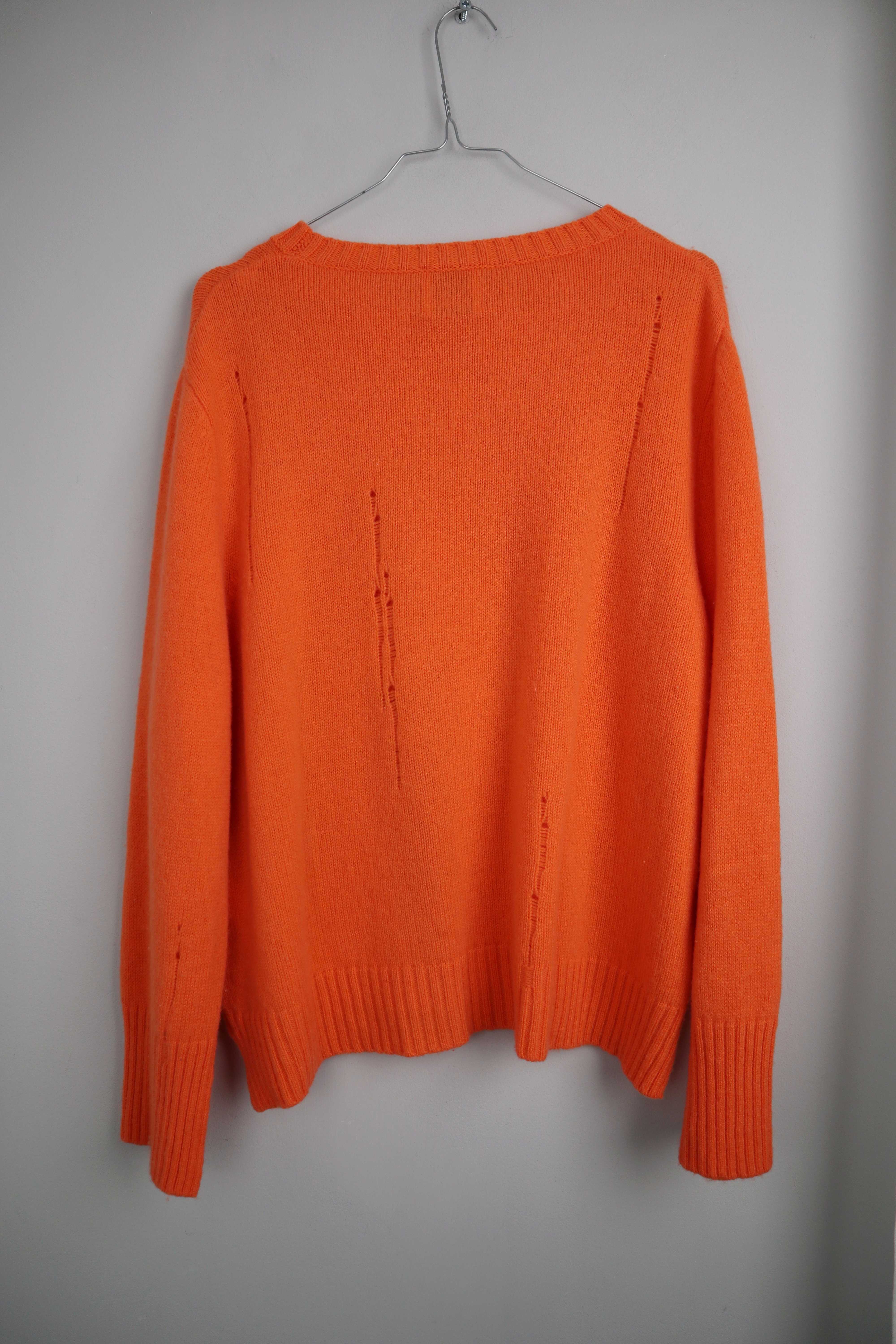 Allude Pullover Orange Wolle Kaschmir 38 M Strickpullover Cashmere