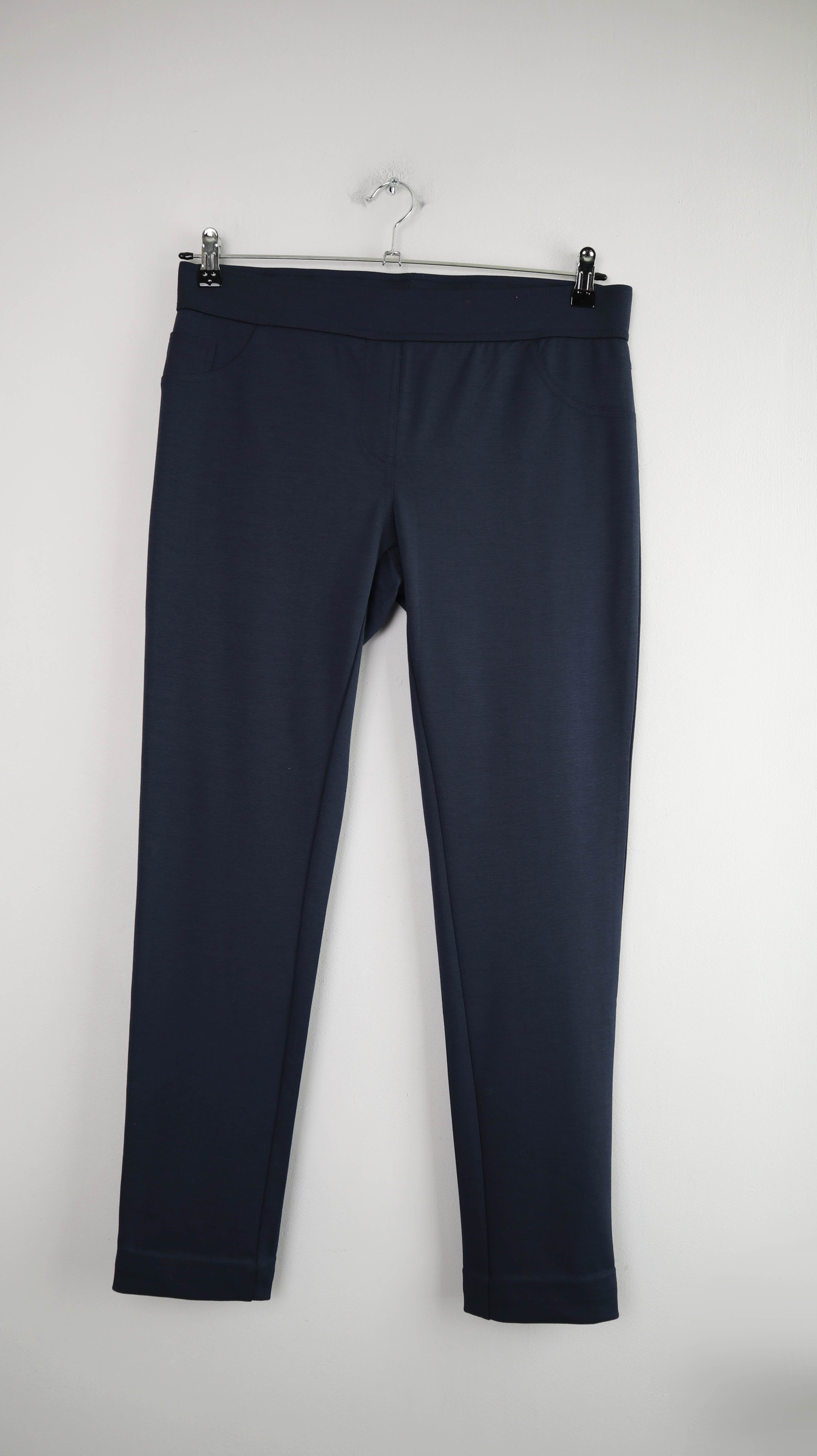 Cecilia Classics Hose Blau 38 M Stoffhose Leggings Dunkelblau