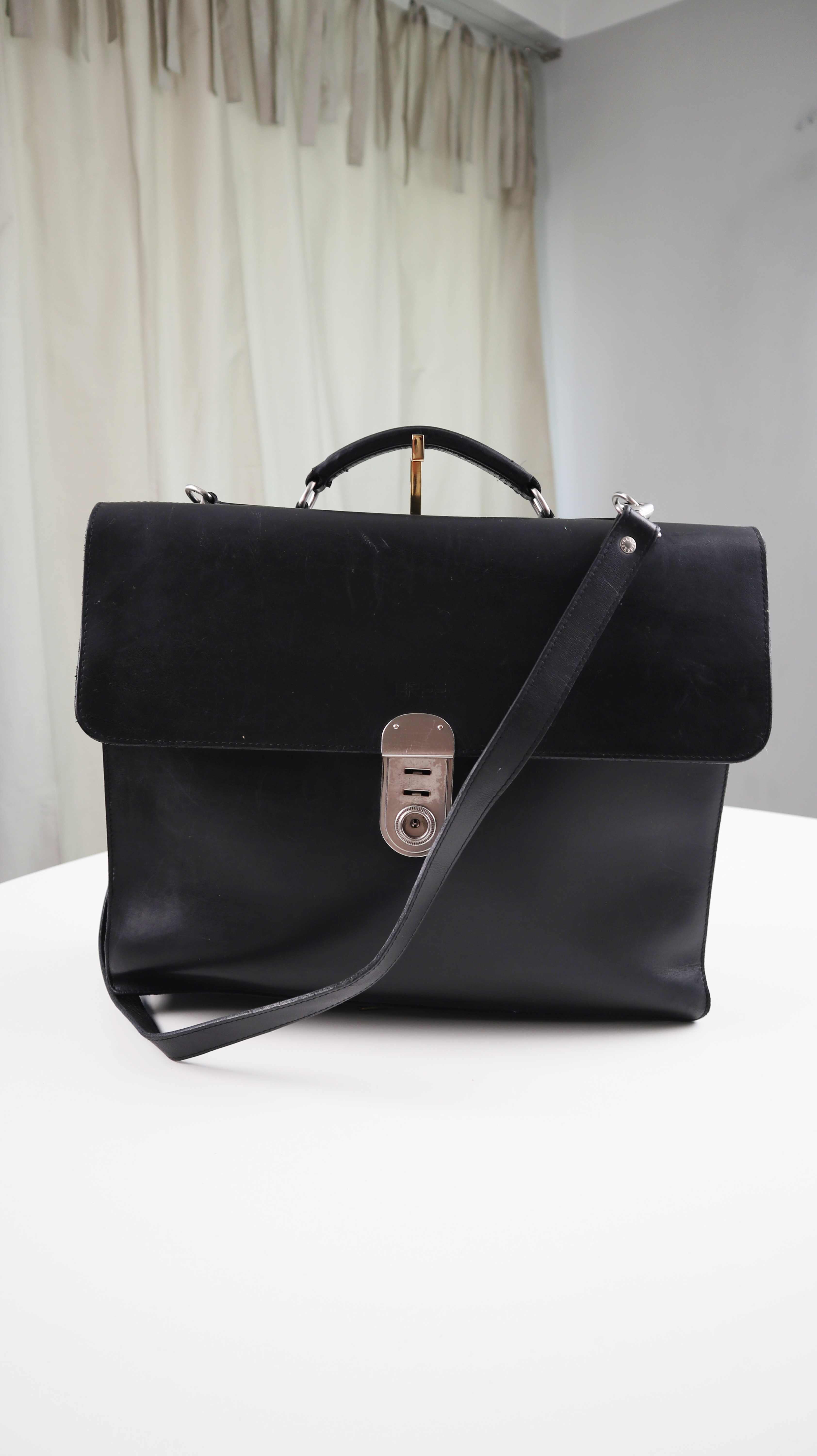 Bree Tasche Schultasche Schwarz Schultertasche Aktentasche Esquire