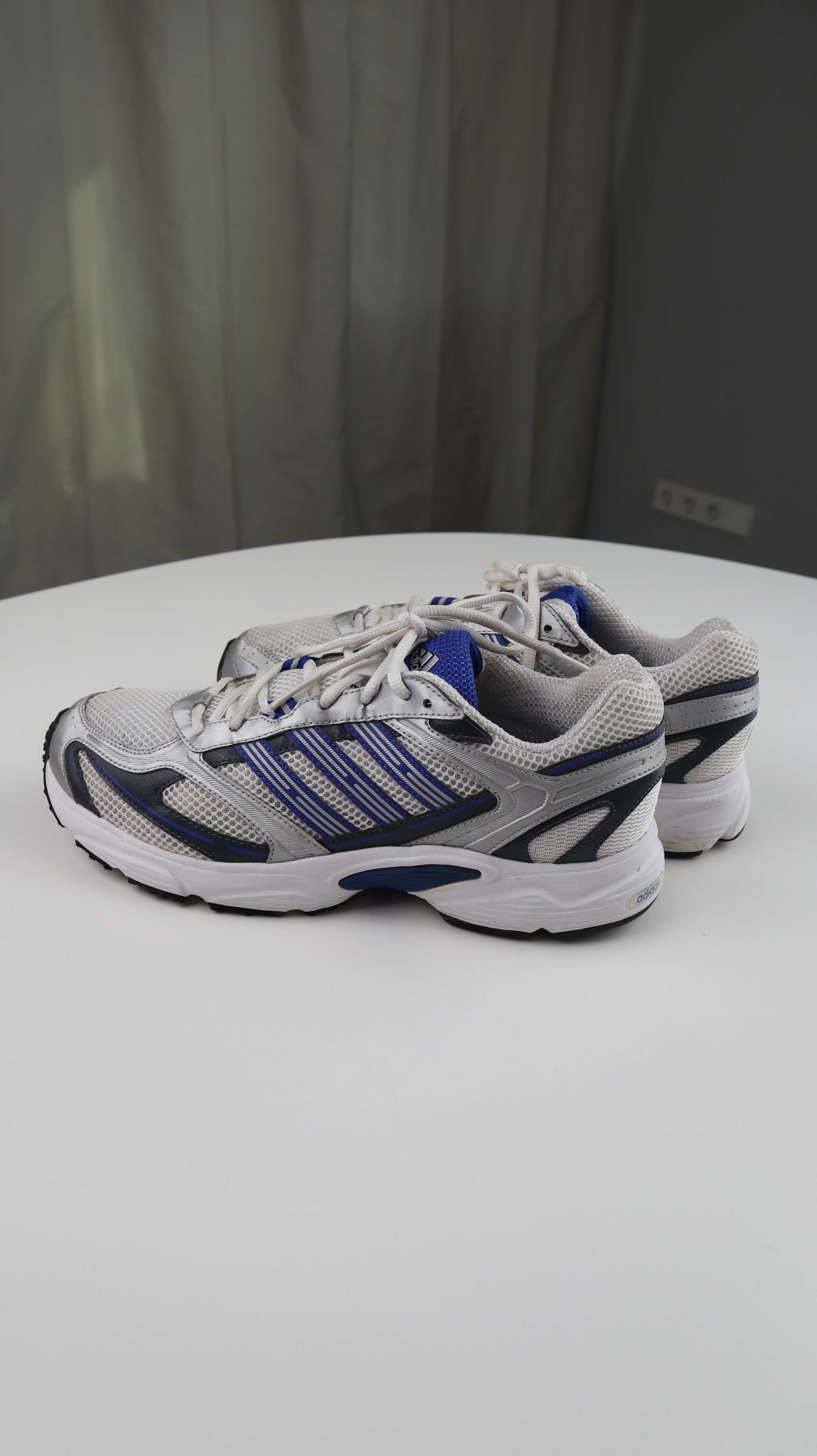 Adidas Sneaker Turnschuhe 42 2/3 weiß blau Vintage ATS Galaxy Thermo System