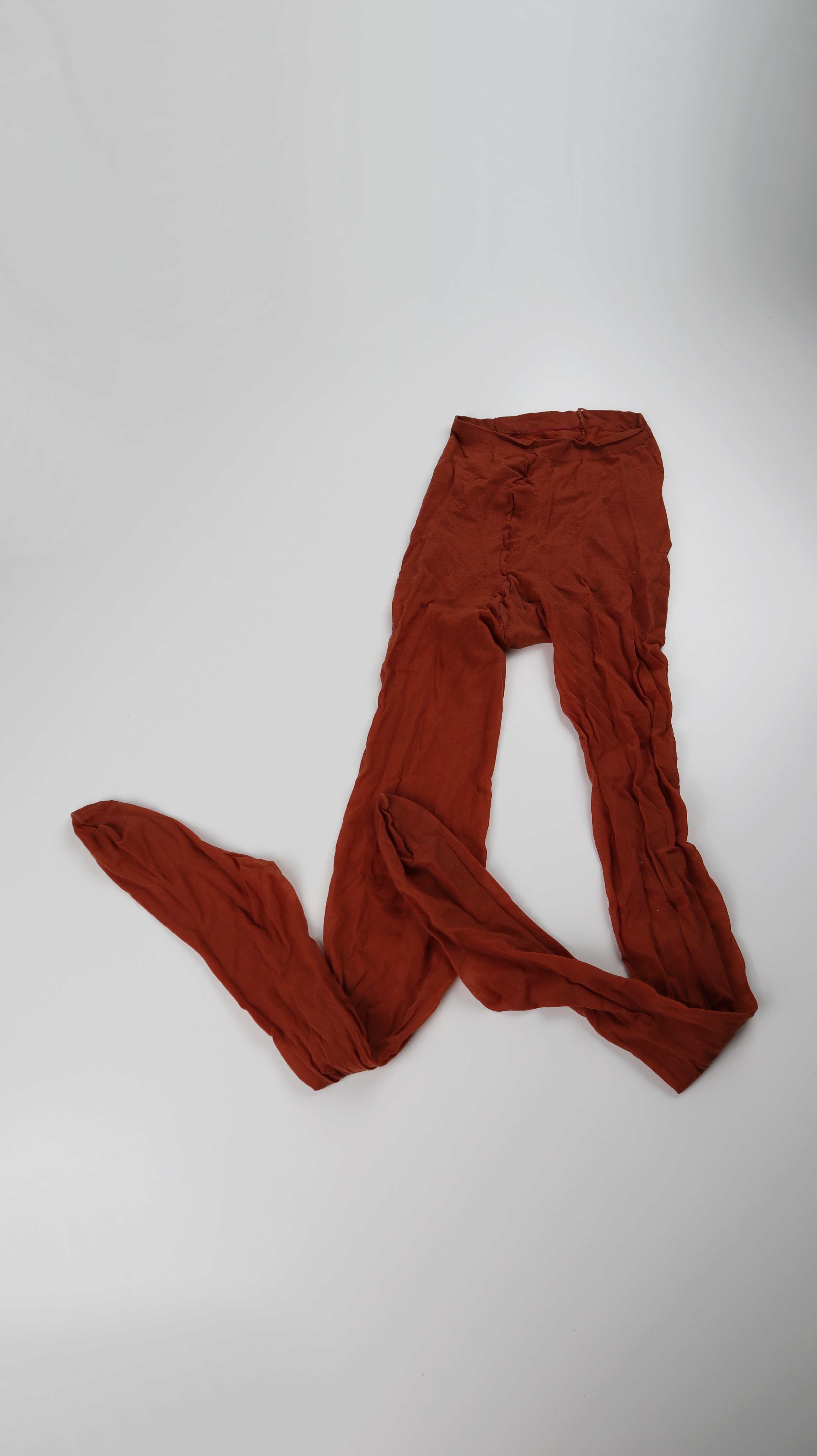 Strumpfhose rot dunkelrot transparent 38 M Feinstrumpfhose